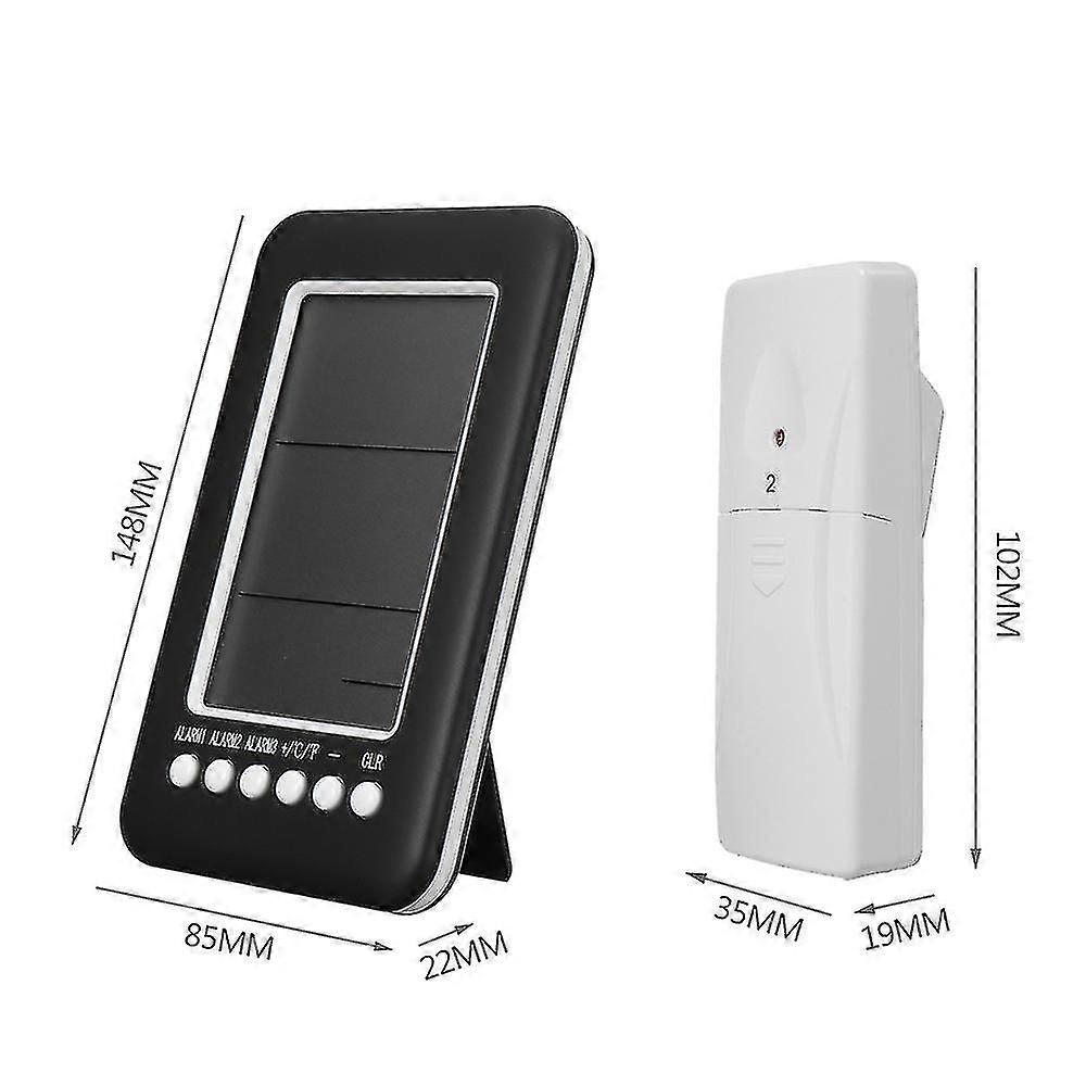 W/2 Sensor Lcd Wireless Digital Thermometer Refrigerator Freezer Audible Alarm