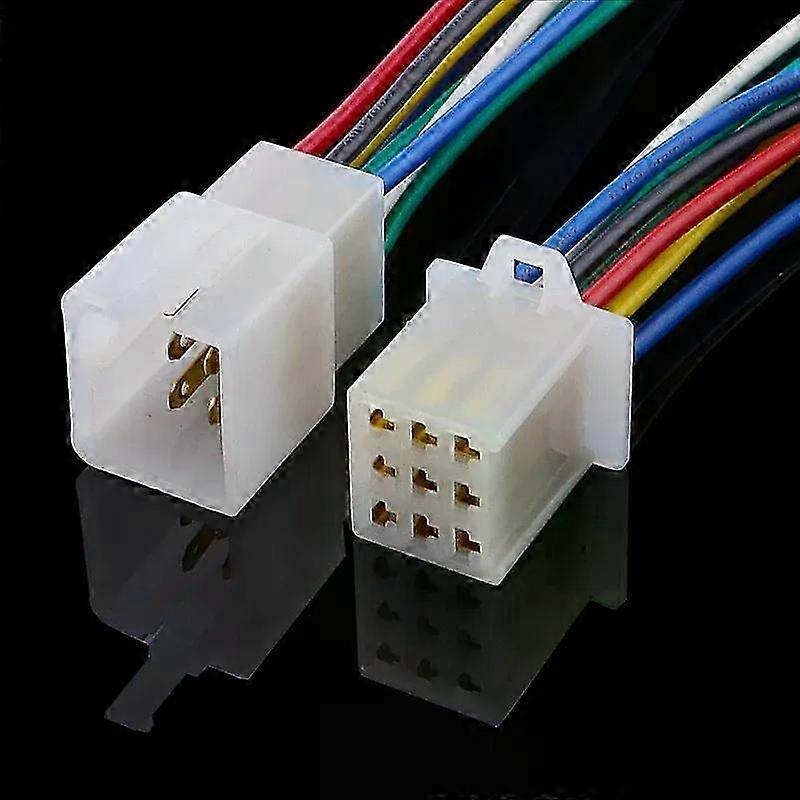 2025 1 Kit 9 Pin Way Electrical Wire Connector Plug Set auto connectors with cable/total length 21CM
