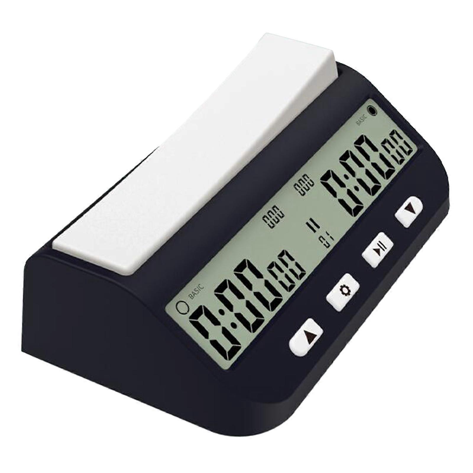 Chess Clock Digital Timer Professional Chess Count Down Game Timer, with Delay Count Downs up Alarm for Chess Board Game Multicolor