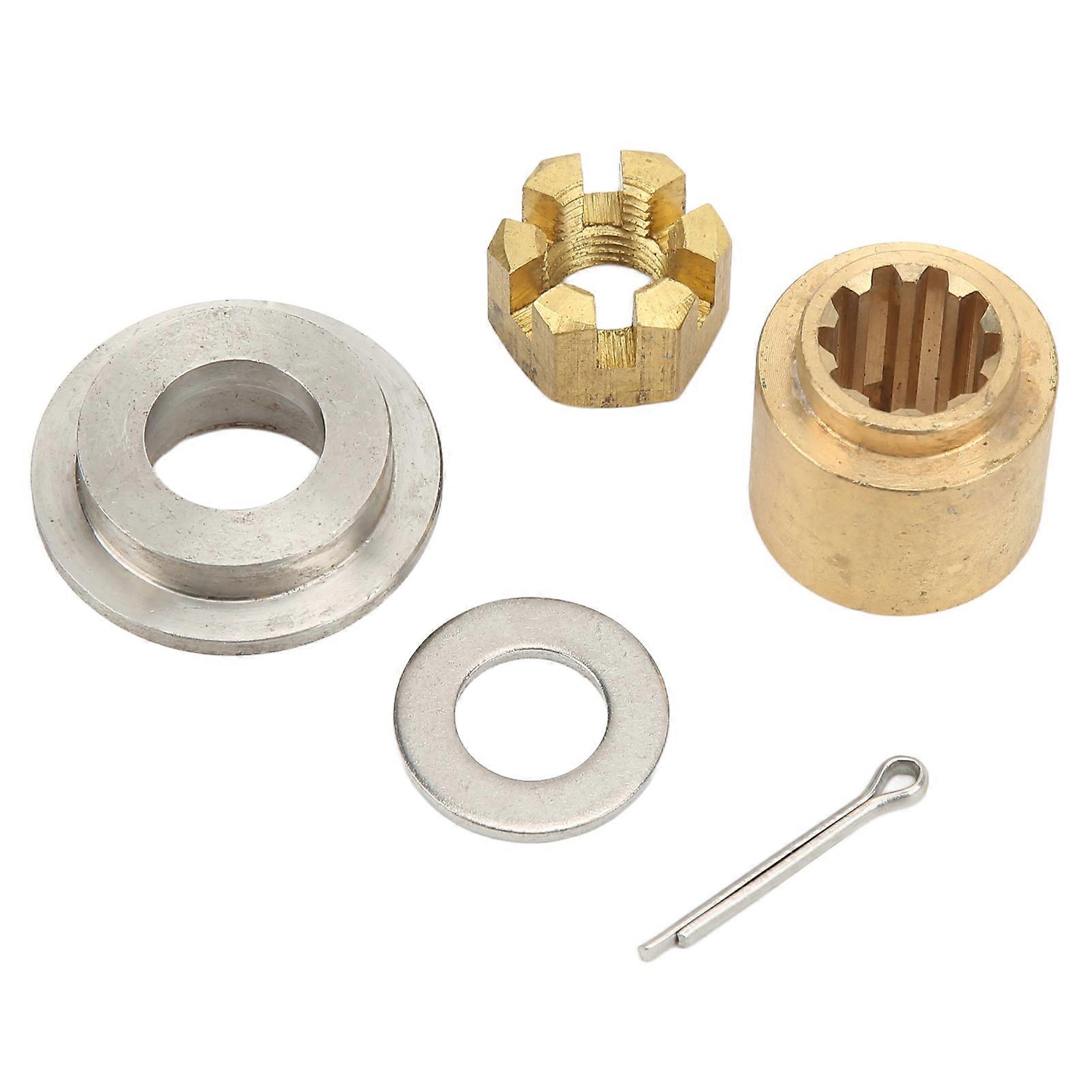 Propeller Installation Hardware Kit Thrust Washer Bushing Washer Nut Cotter Pin for 2 Stroke 20‑30HP Outboard Engine