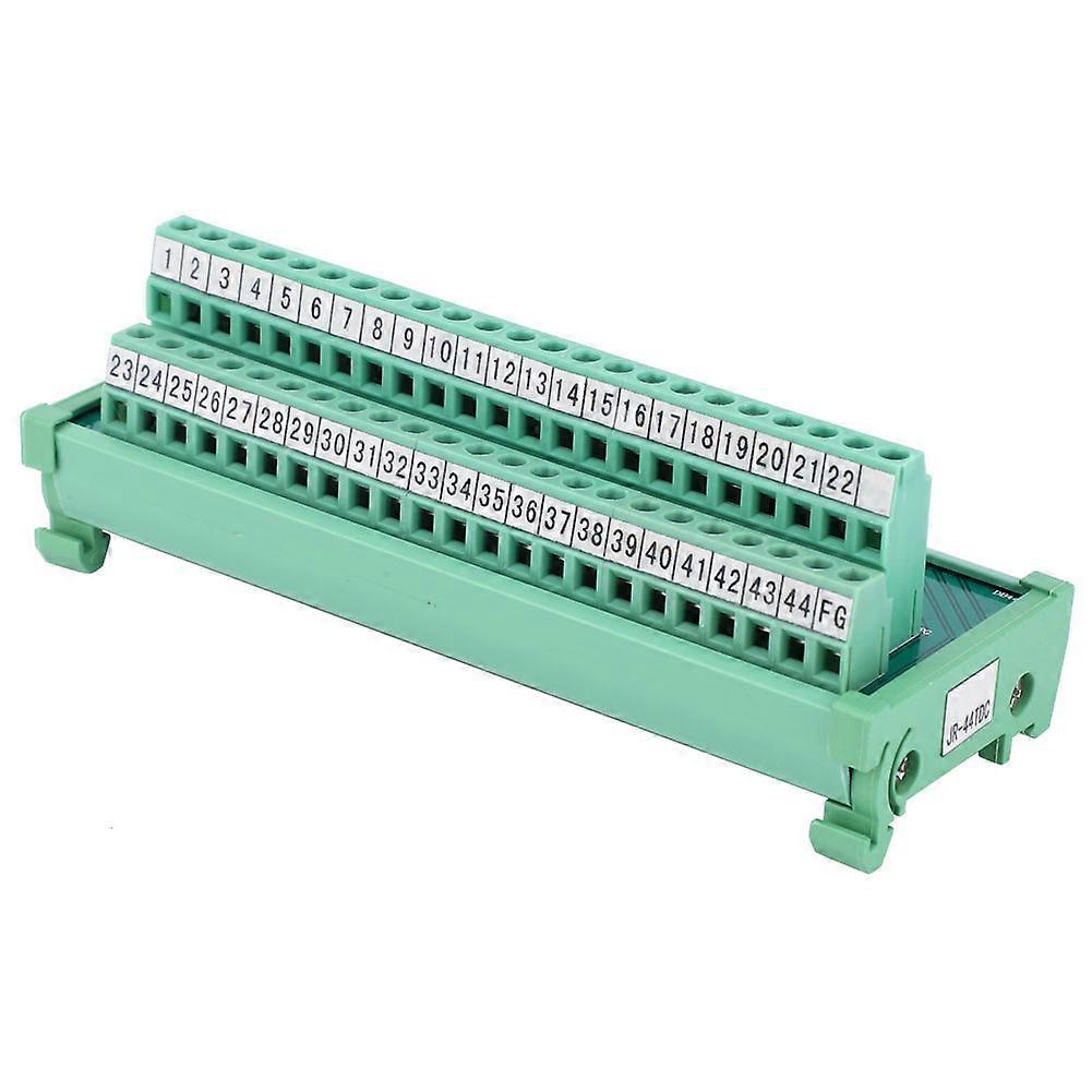 Terminal Block Wire Connector PLC Transfer Module DB44P 35mm DIN Rail Electrical Equipment