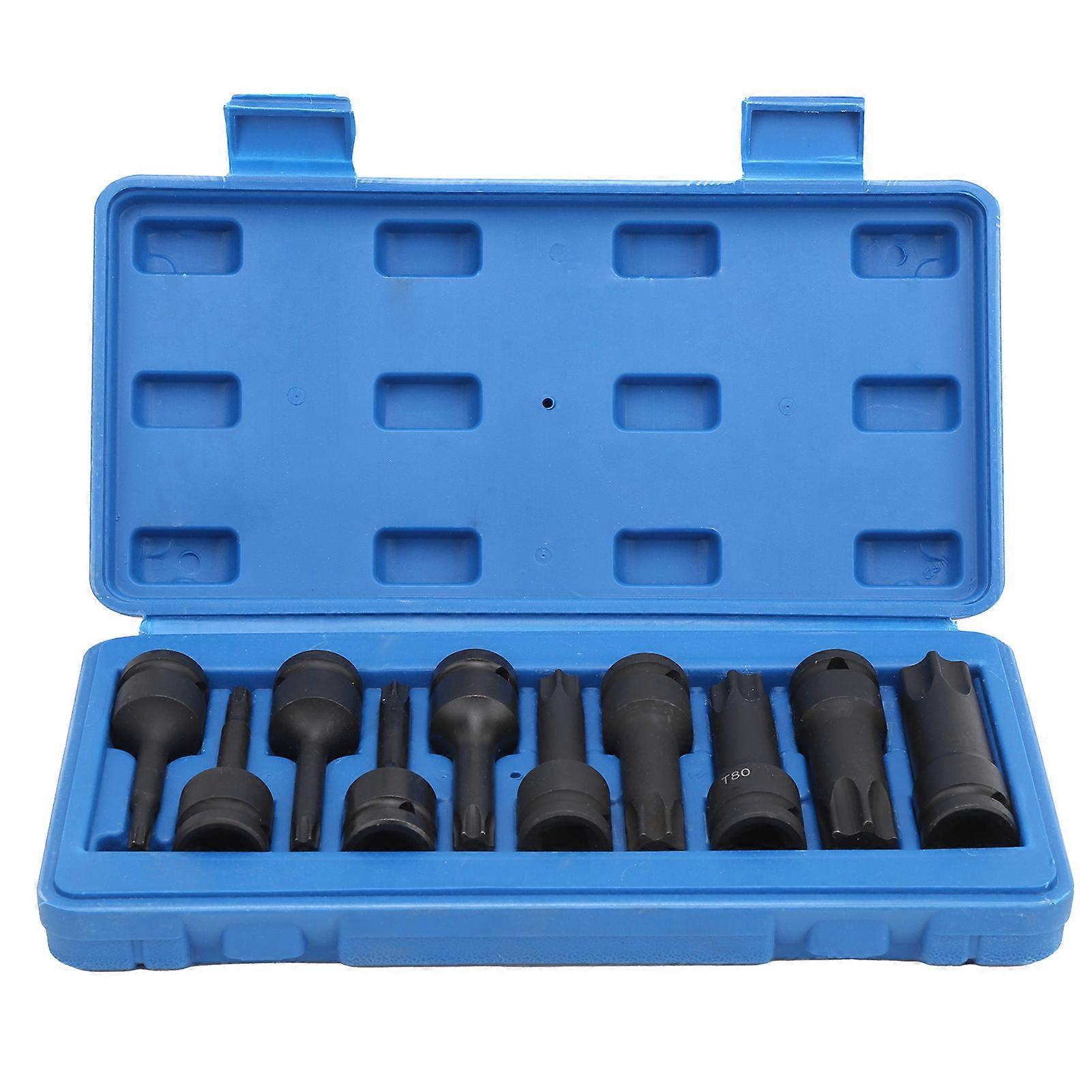T30100 screwdriver bits for vehicles - 10Pcs 1/2in square socket set