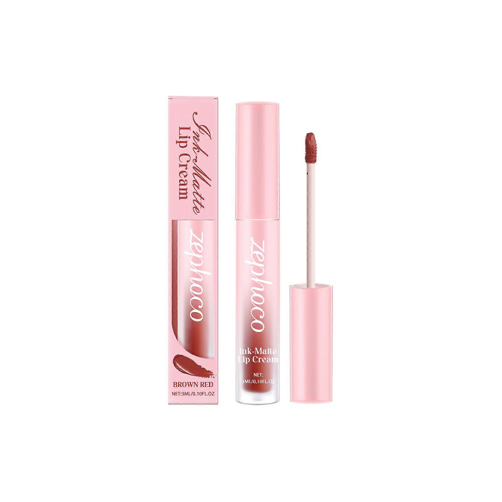 Reddish Brown Matte Lip Gloss Contains Isododecane And Glycerin
