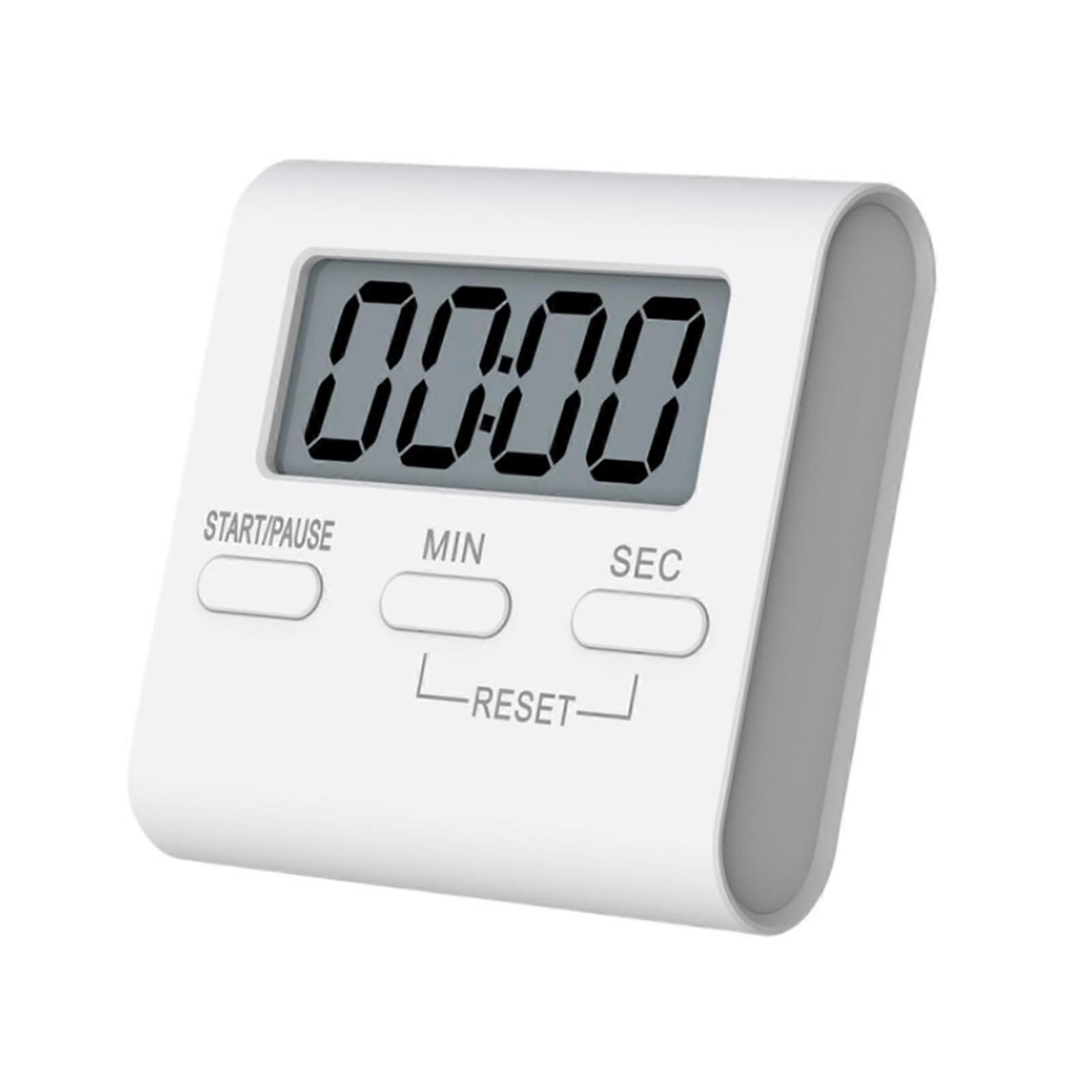 LCD Digital Screen Kitchen Timer Square With Stand And Hanging Hole Count Up And Countdown Alarm Reminder Clock