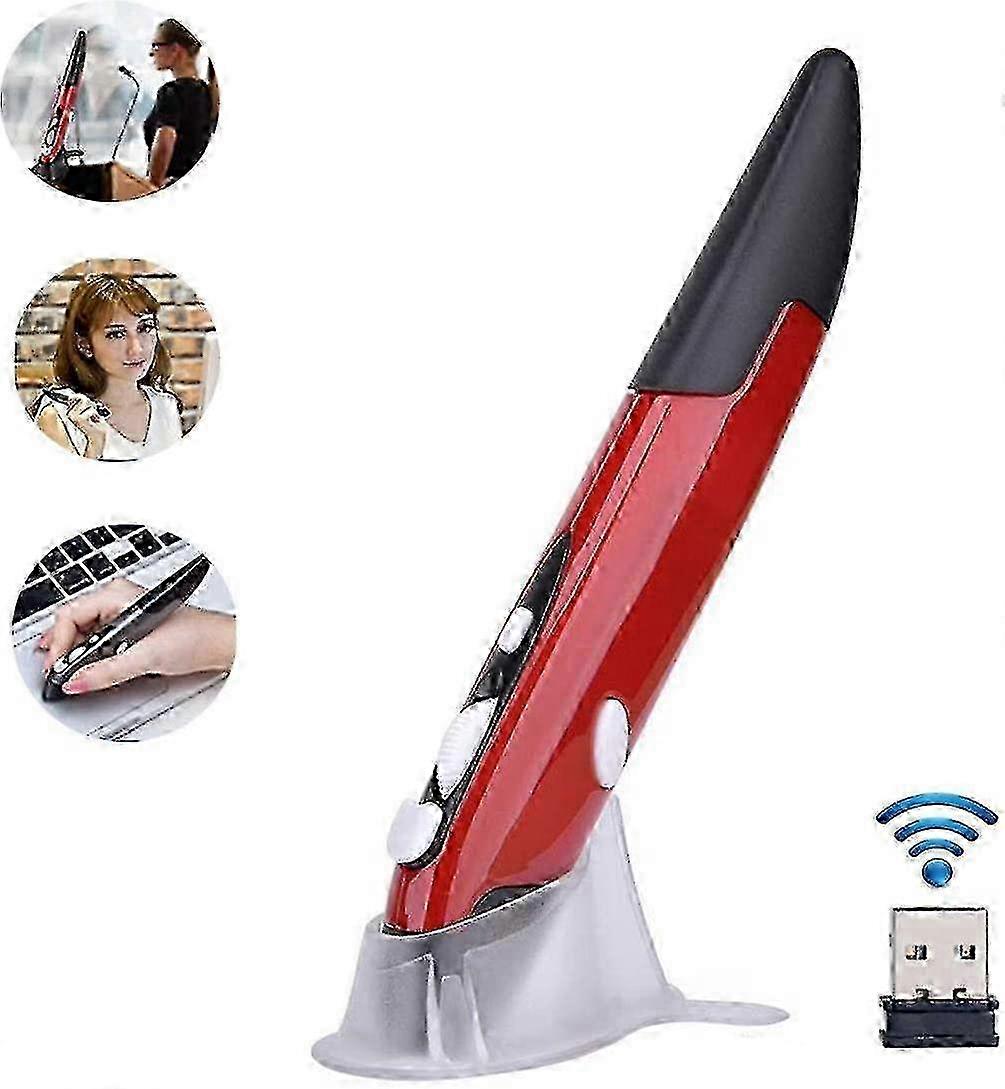 Wireless Pen Mouse Adjustable Handwriting Mini Mouse For Pc Laptop (blue)