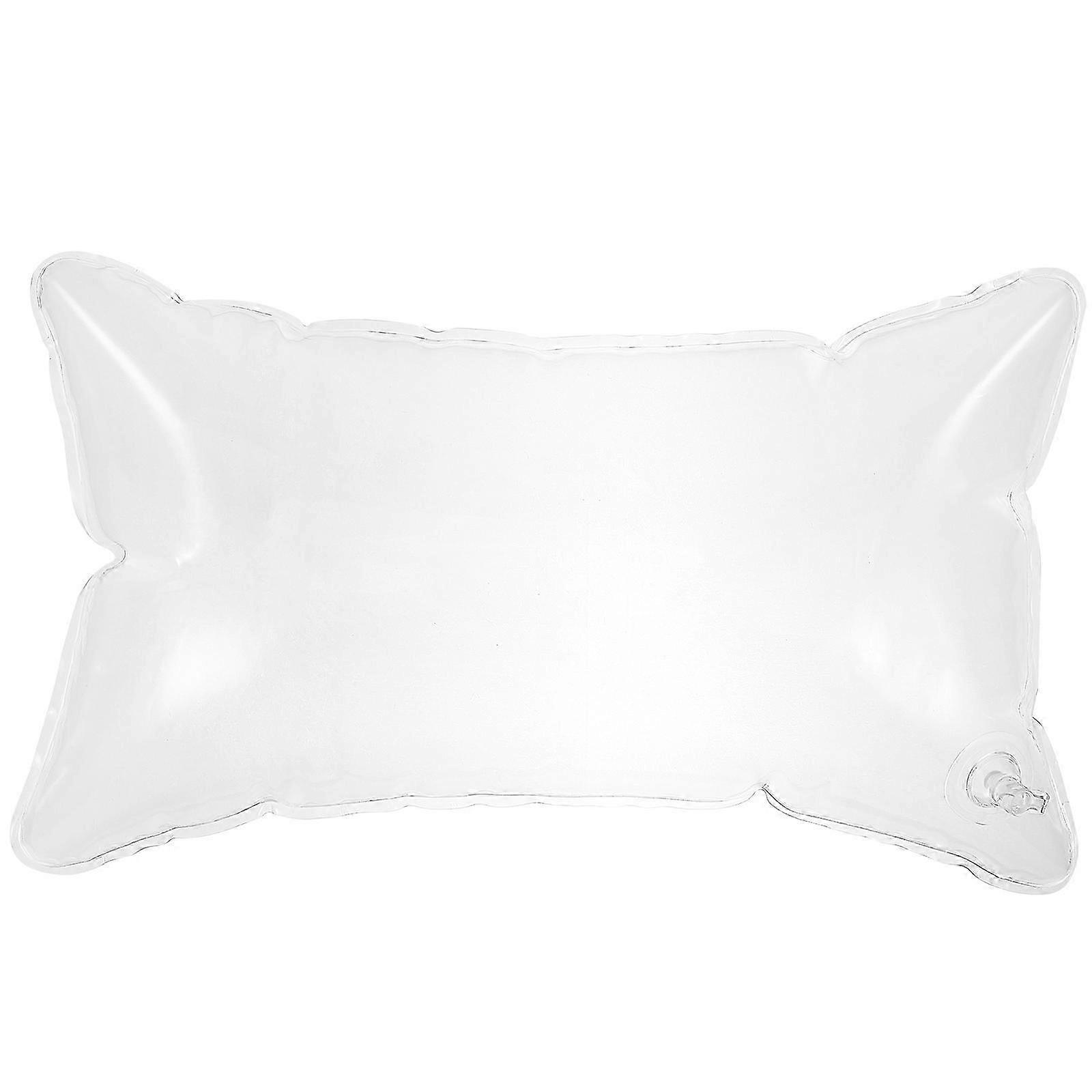 Clear Pillow Insert Inflatable Cushion Inflatable Throw Cushion Inflatable Pillow For Camping50x30cmTransparent SZRH