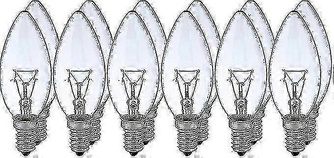 12x E14 Kaarslamp 40W Helder Witte Gloeilamp
