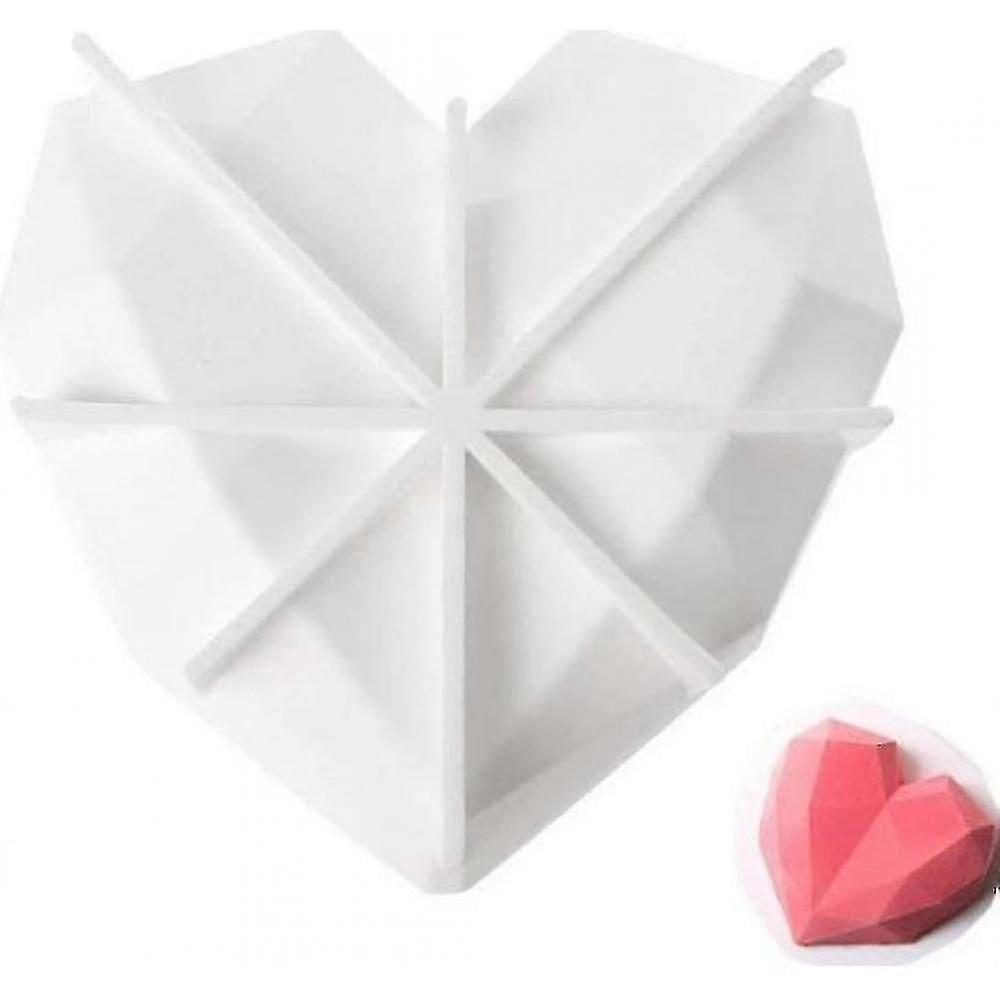 Diamond Heart Silicone Mousse Cake Molds