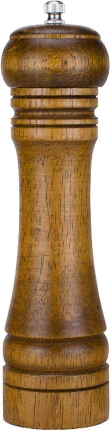 Salt and Pepper Grinder,[5.5inch] Multifunctional Solid Wood Spice Pepper Mill with Strong Adjustable Ceramic Grinder Kitchen Cooking Tools