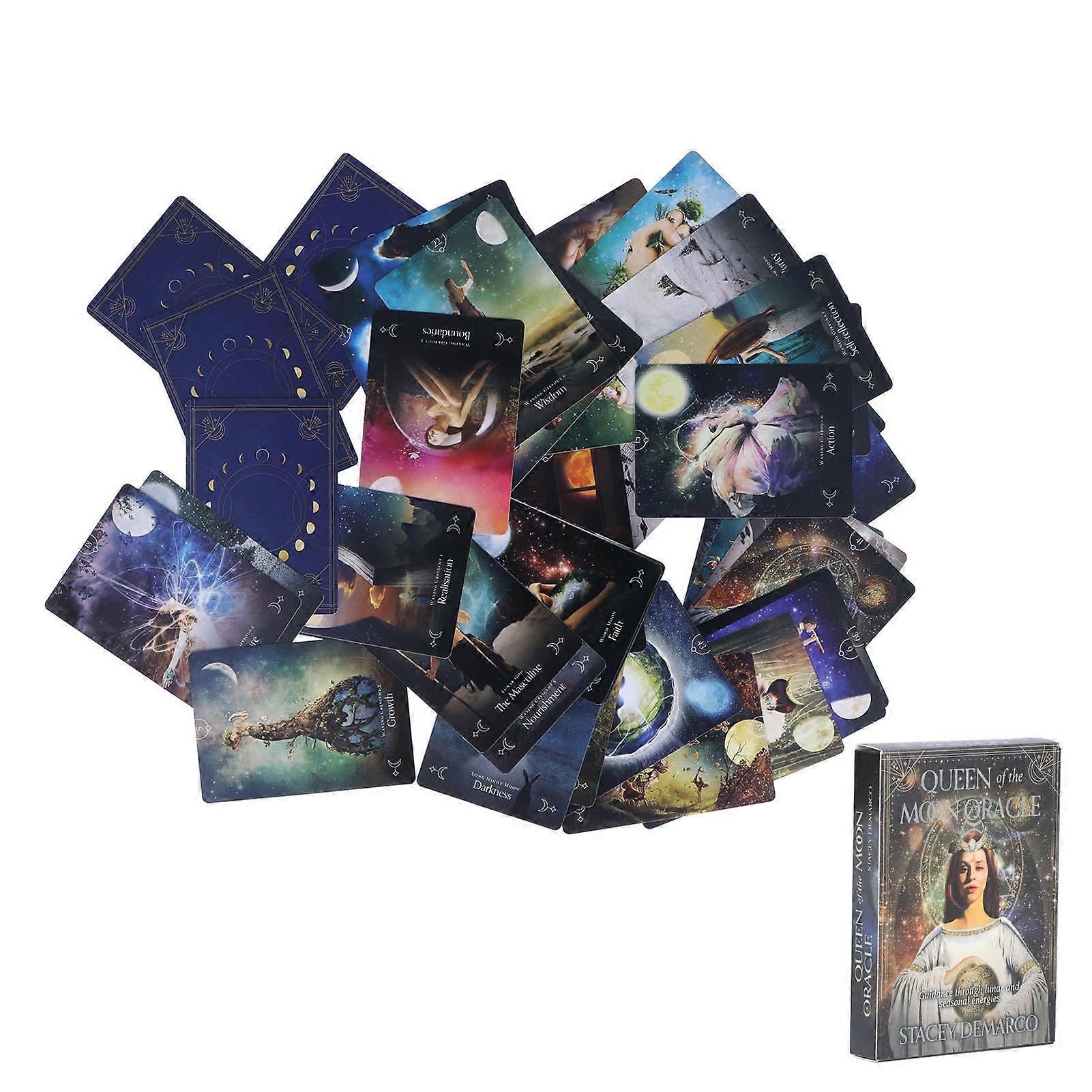 Fate Divination Tarot Portable Unique Pattern Fortune Telling Tarot Card Party Game Gift