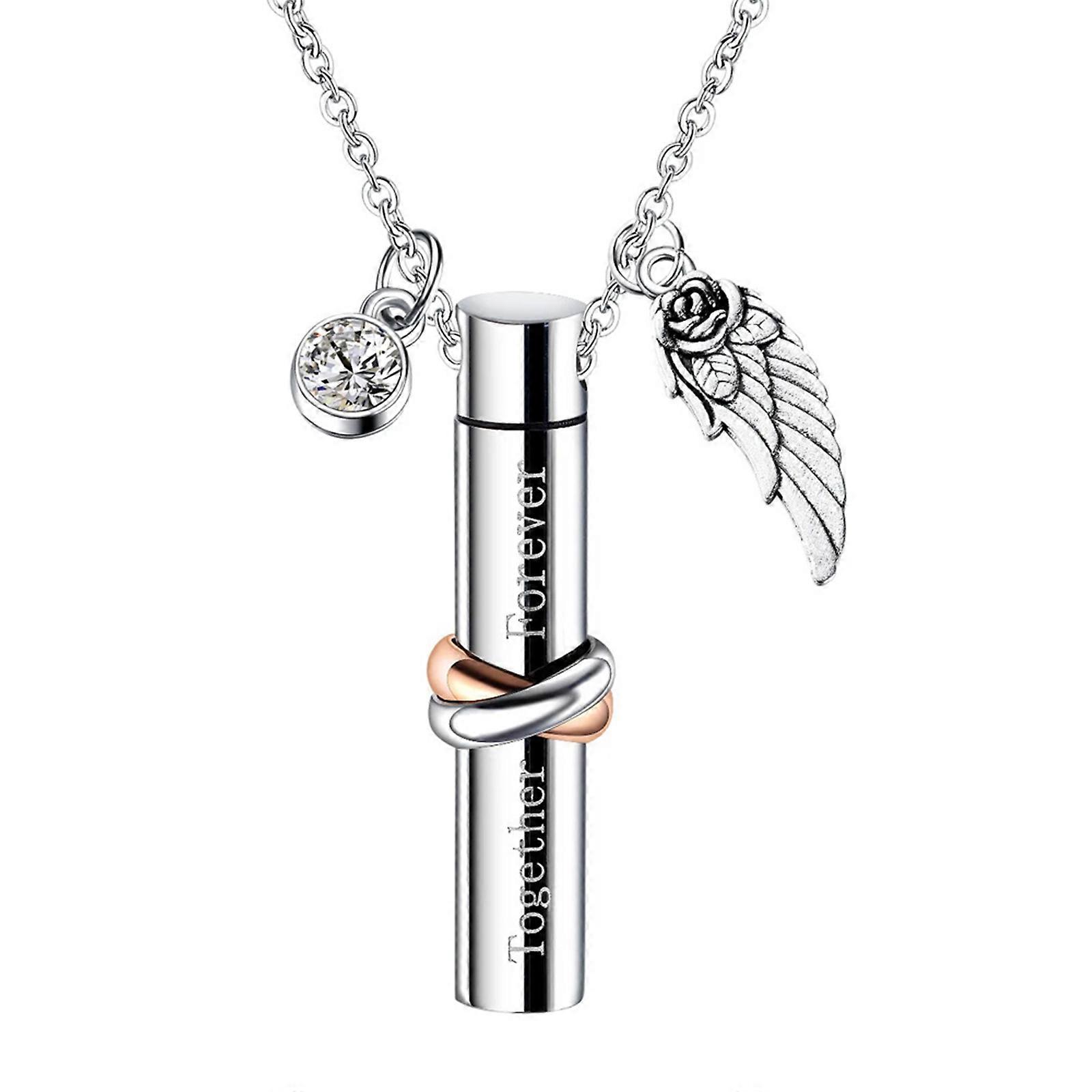 Simple Caskets Ashes Vessel Ashes Caskets for Pet Urn Carvings Caskets Memory Small Urn Container  silver