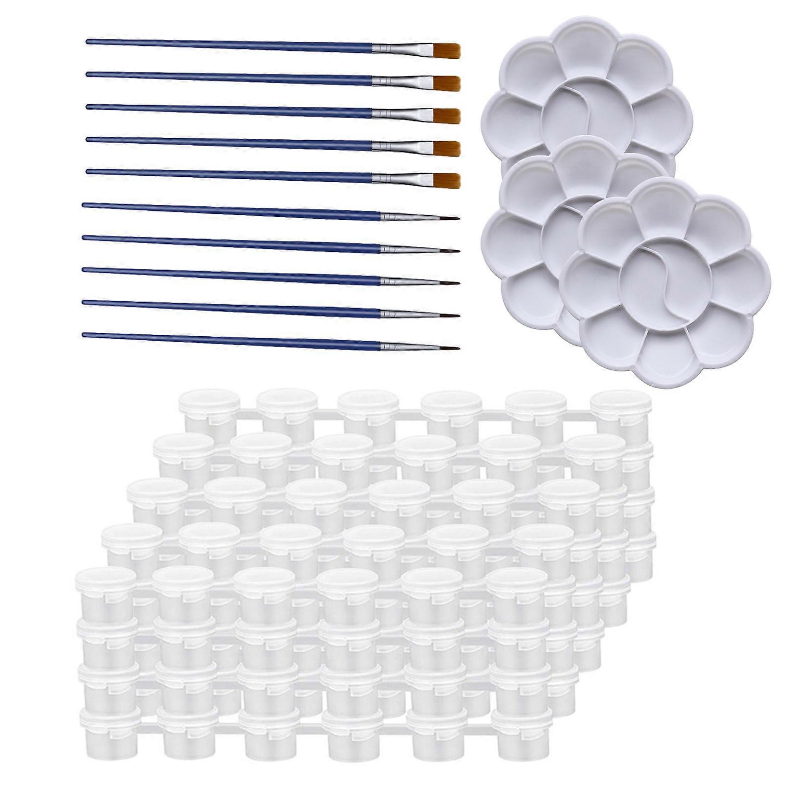 Safe Plastic Artist Tool Set With Assorted Brushes Paints For Home Classroom Use Multicolor