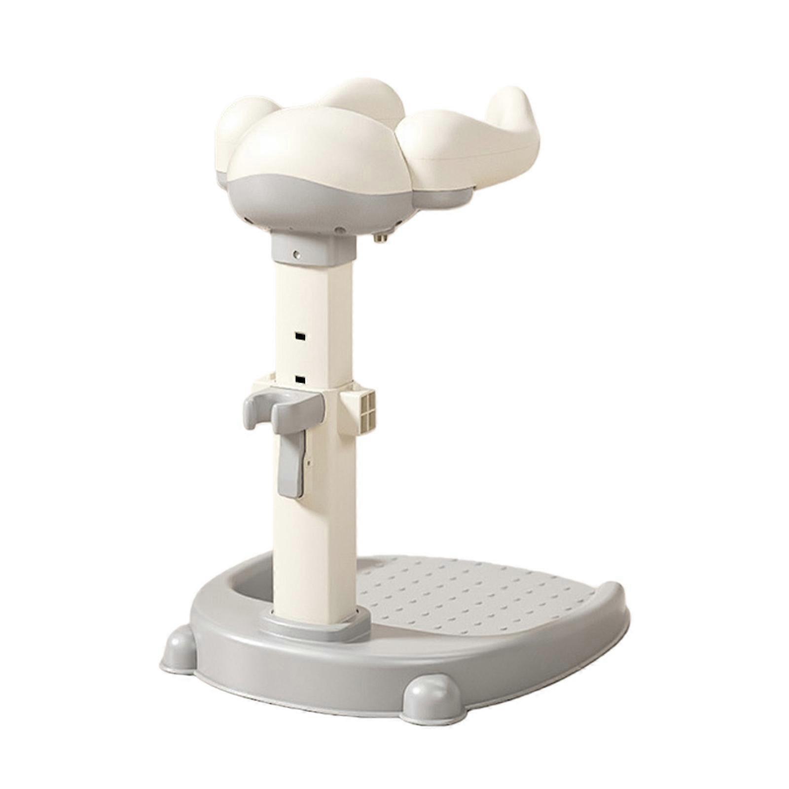 Infant Bath Support Stand Secure Standing Shower Rack Easy Cleaning Lightweight Structure For Toddler Bath Time  Gray