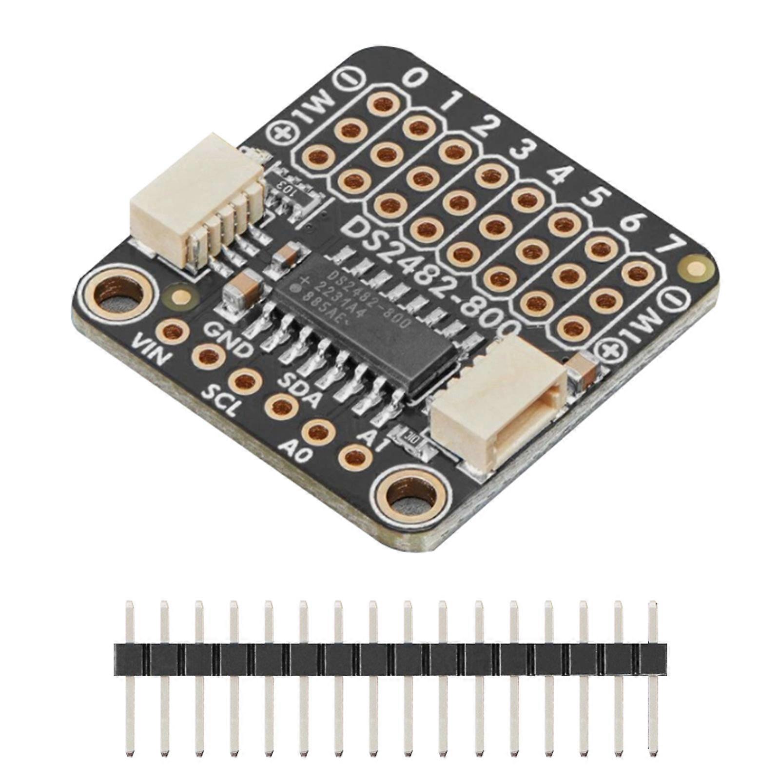 I2C 1Wire Development Board 8 Conduits Flexible Setting Constructed In Pull Up Impedor Multicolor