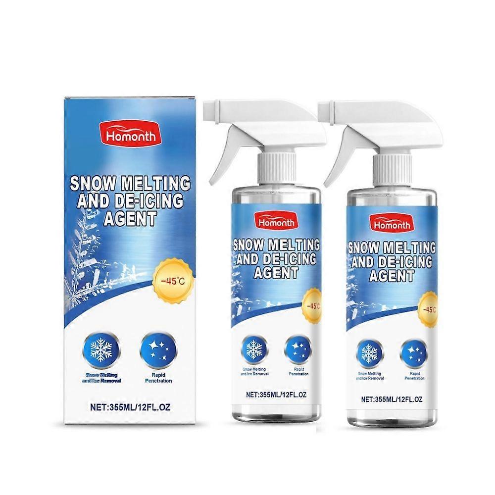 1-3x De Icer Melting Snow-Melting Agent Winter Car Glass Fast Ice Melting Snow-Melting Agent Front Windshield Window Snow-Proof Agent