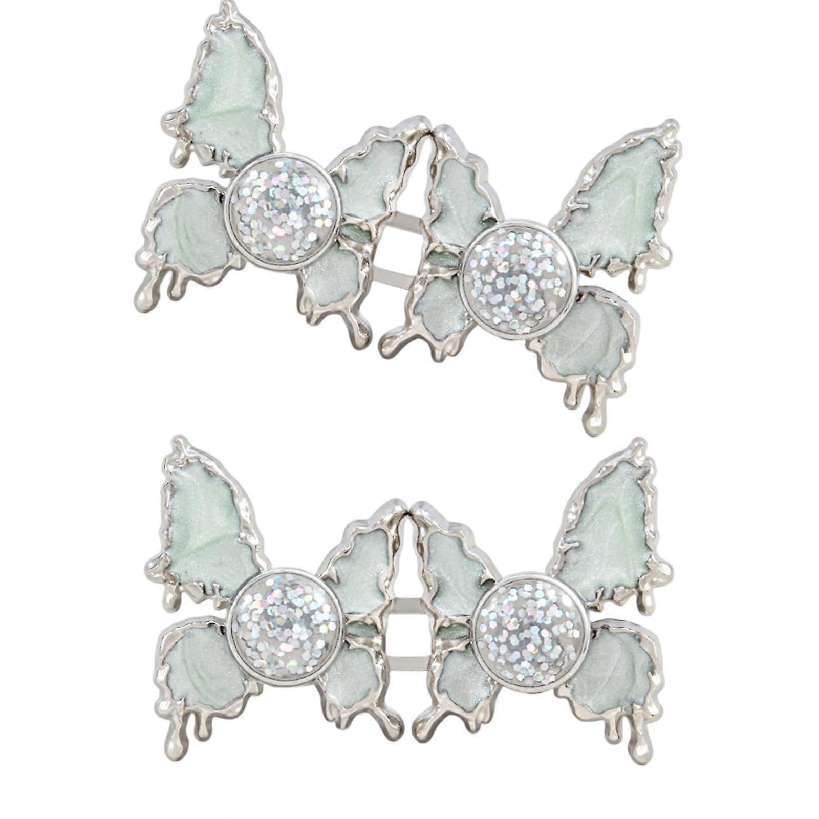 Adjustable Metal Waist Buckles for Jeans and Pants with Durable Clip Design in Green