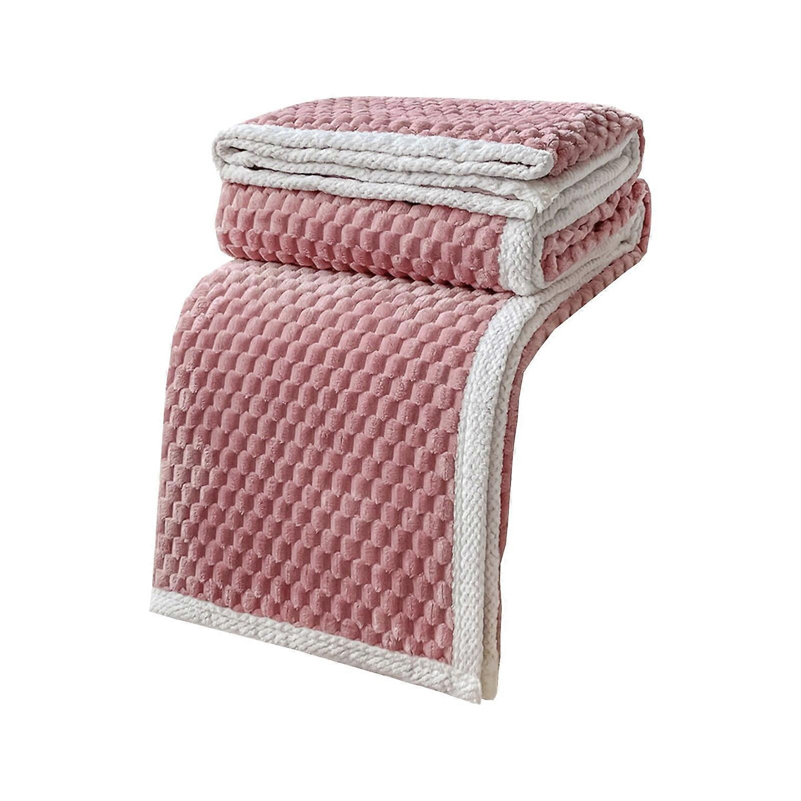 Clearance! Tahtuvzn Soft Fleece Blanket Warm and Soft Layer Double-sided All-season Solid Color Blanket, Home Decor