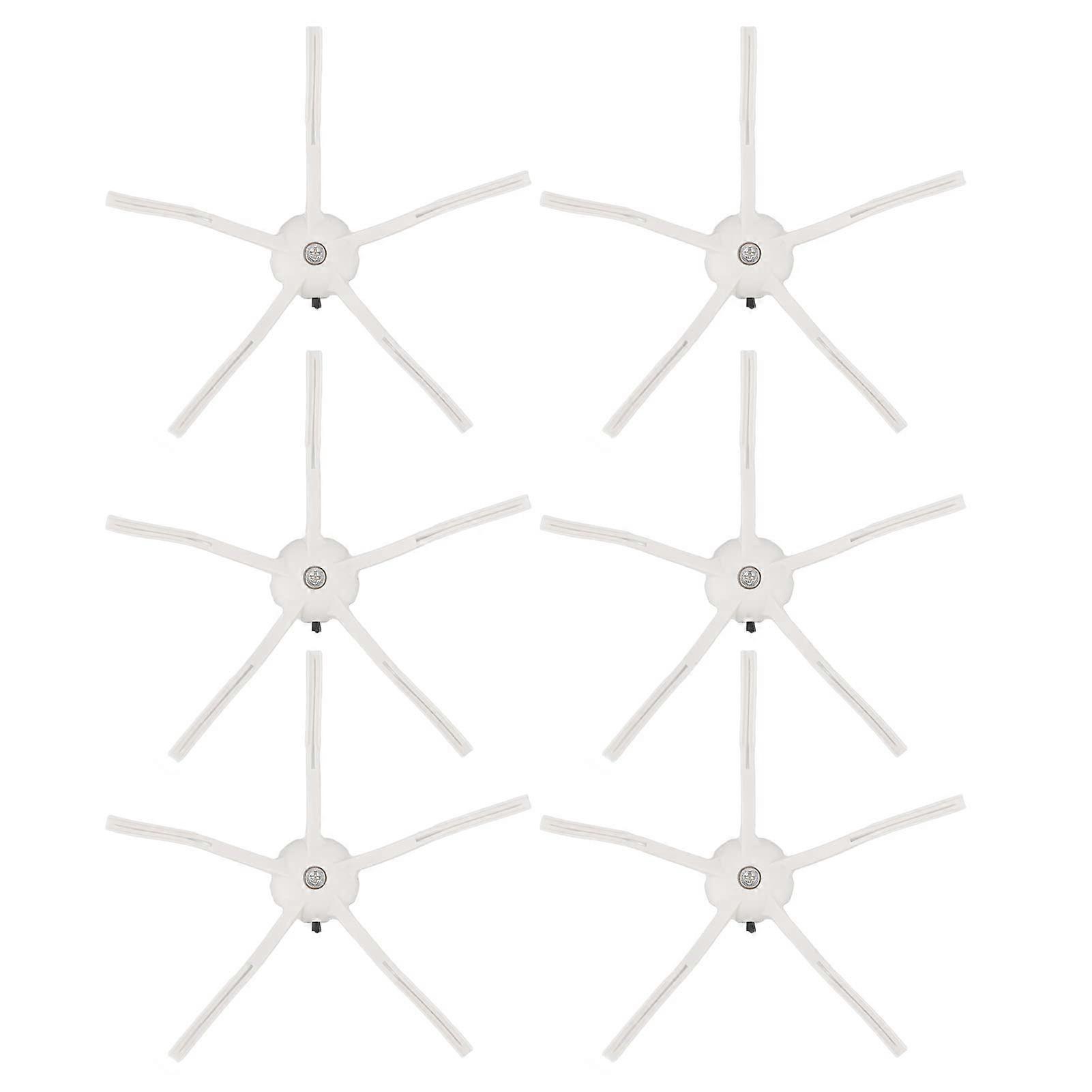 6PCS Robot Vacuum Side Brush Silicone Replacement, Soft Sweeper for All Floor Corner Cleaning