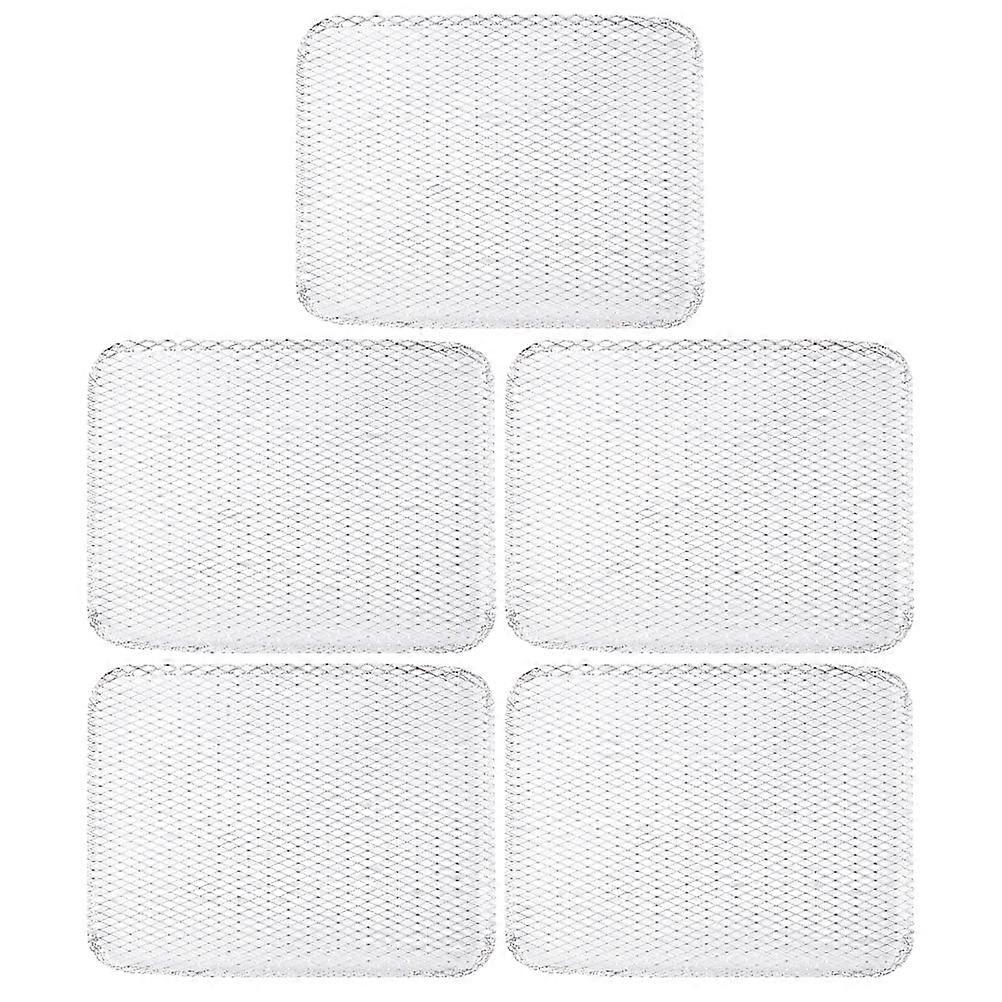 5pcs Disposable Aluminum Grill Liners BBQ Mesh Mat Topper