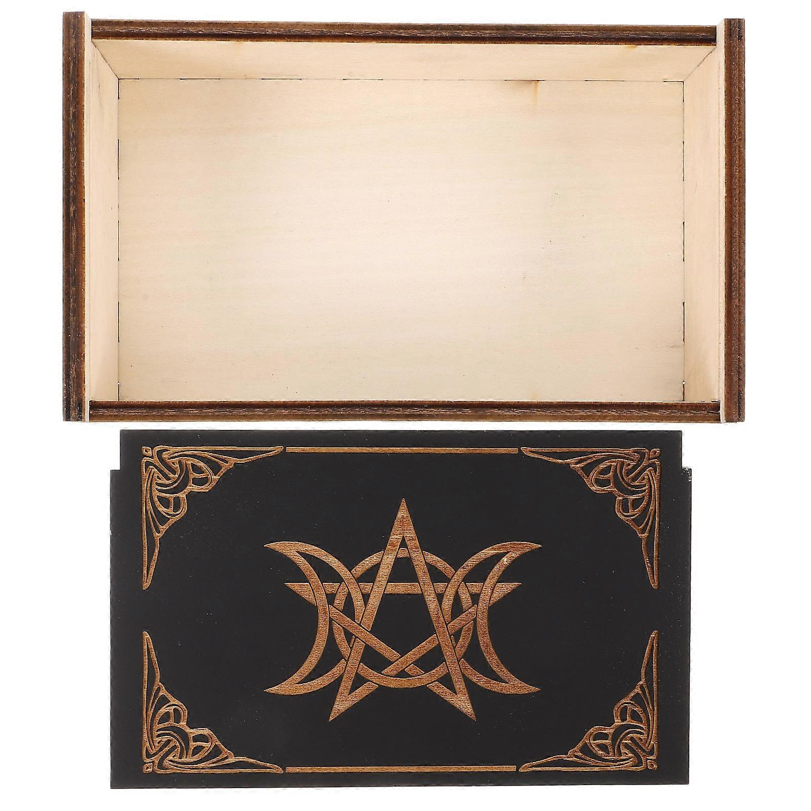 Durable Wooden Tarot Card Organizer Suitable For Gamers And Collectors With Multi-Purpose Functionality 1Pack