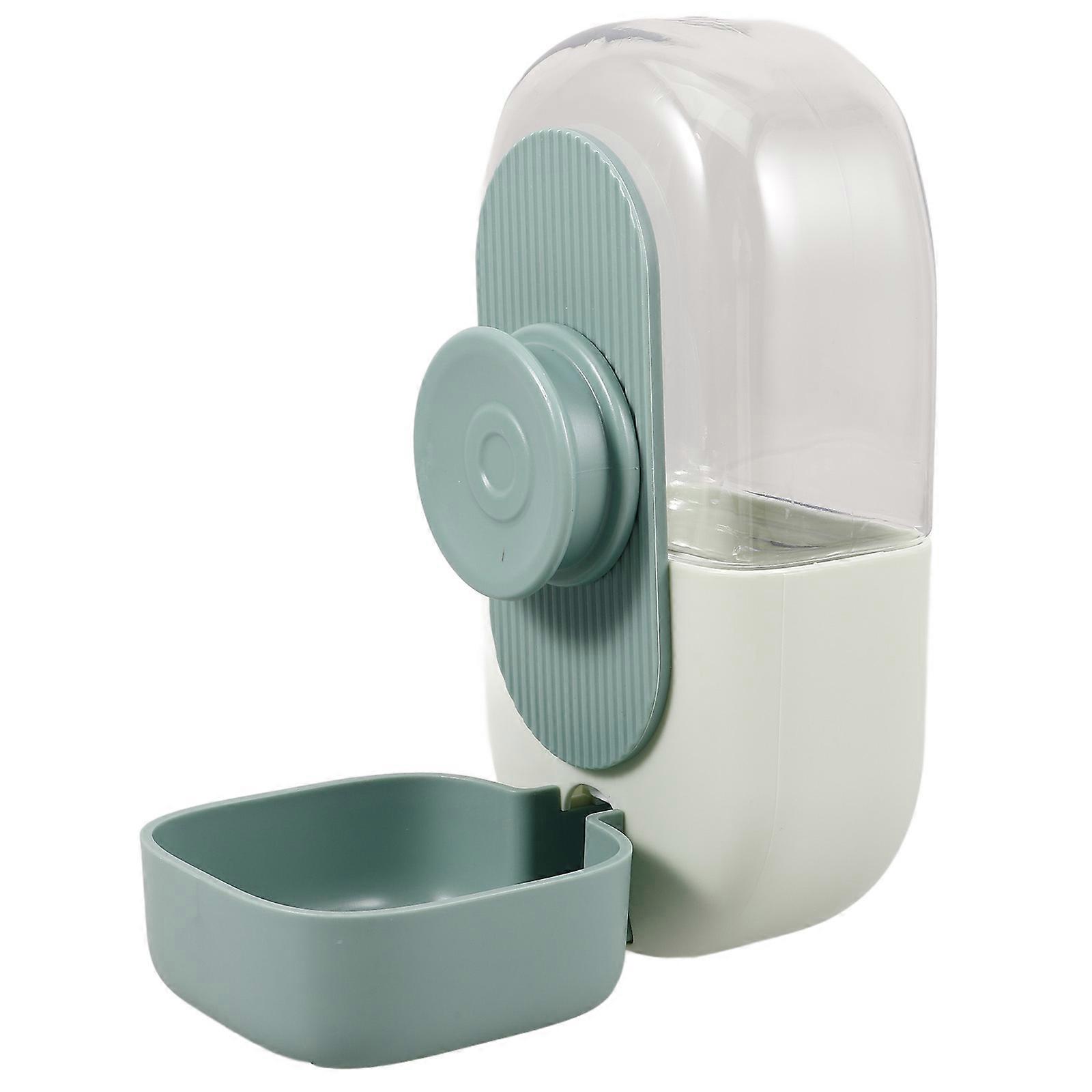 Hanging Automatic Pet Feeder Suitable for Cage Wire Space 2.5-6cm Mint Green 1Pcs