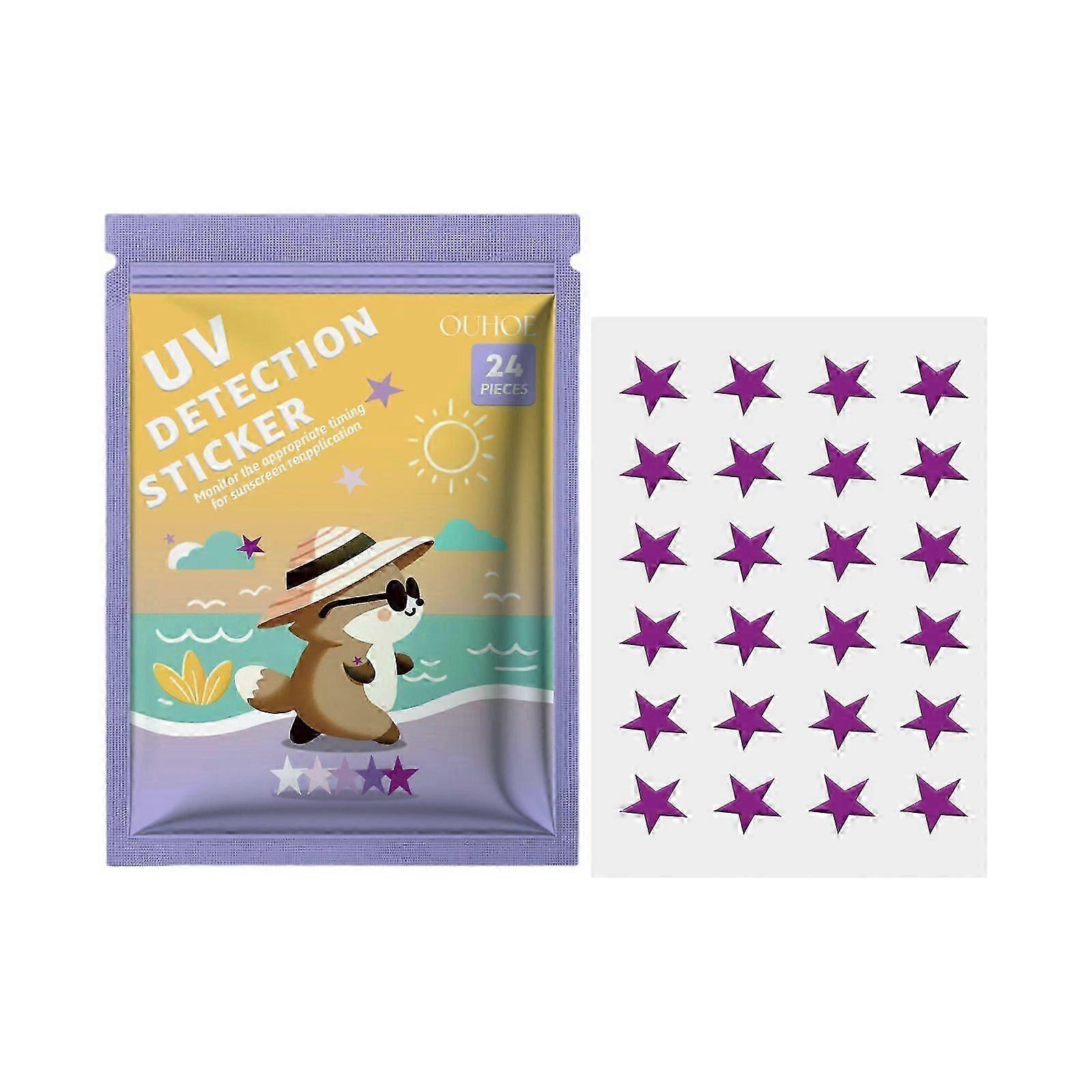 UV Detection Sticker, Face Body Skin Protection Against Outdoor Uv LightSensitive Color Change Patch