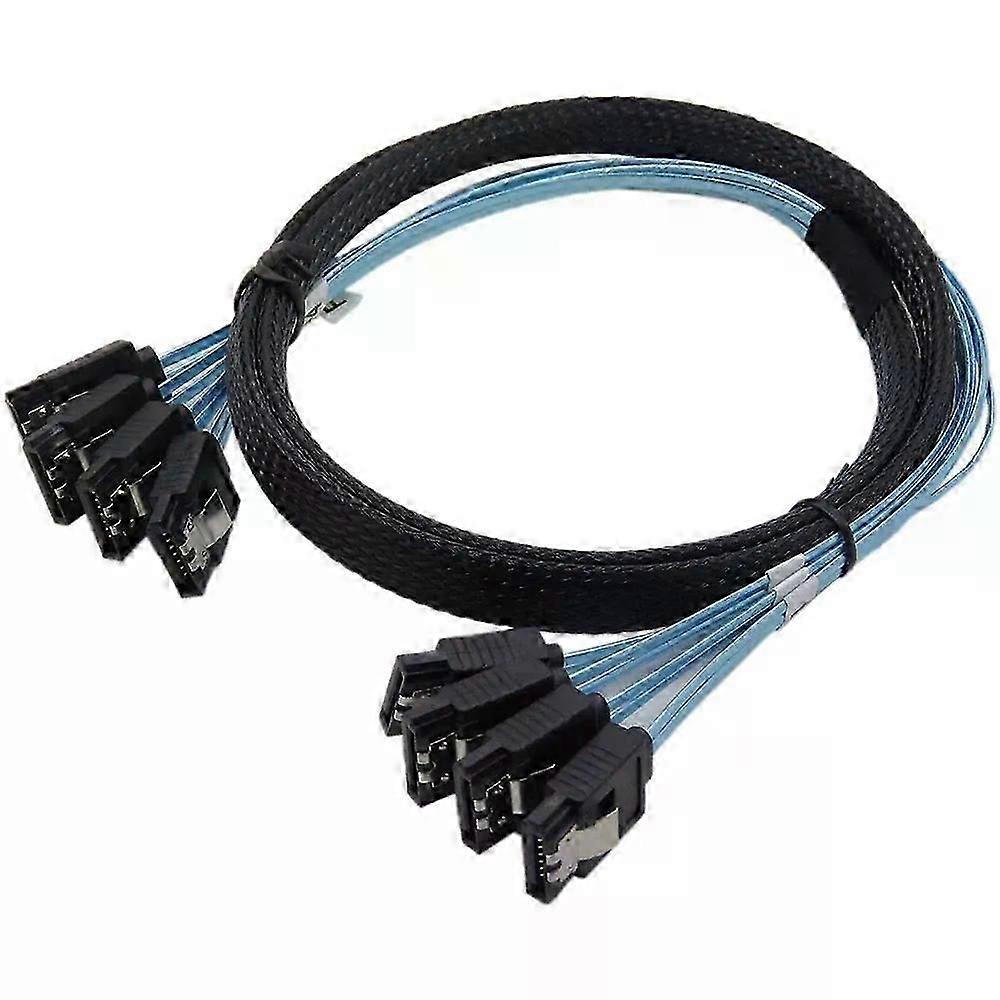 SAS Cable Sata Cable High Speed 6Gbps 4 Ports/Set High Quality for Server 05 Meter