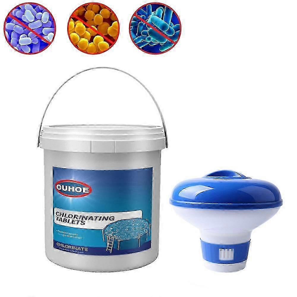 300 comprimés de chlore pour nettoyage de piscines et jacuzzis flottants