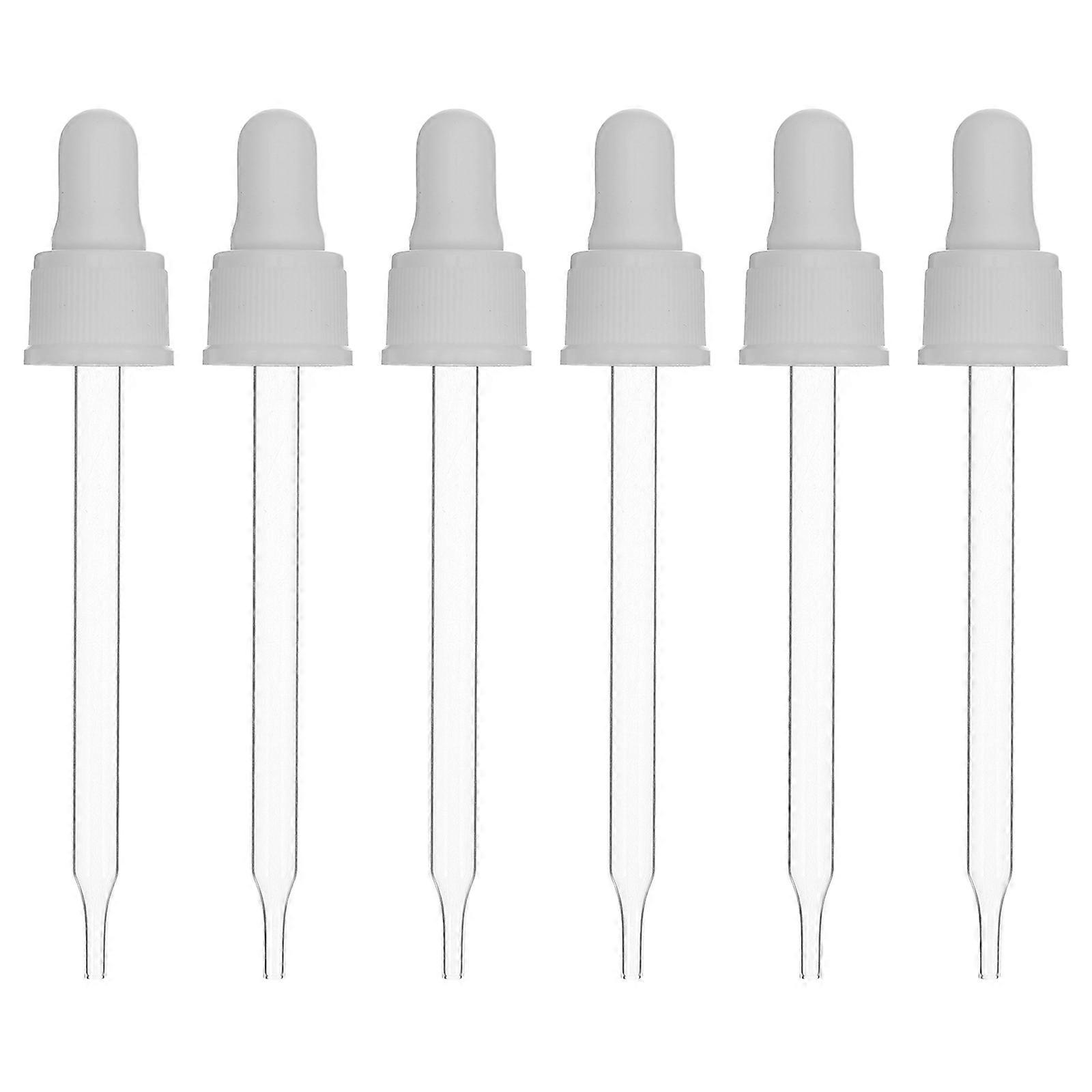 Masteelf 6pcs Glass Pipettes Soda Droppers for Liquid Transfer in Soda Making