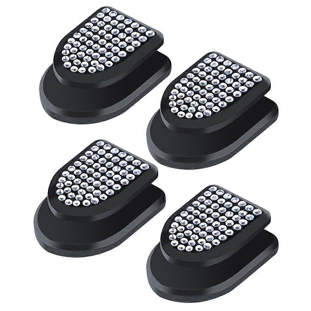 Rhinestone Decor Car Hanger White Hooks for 12Pcs Storage Needs