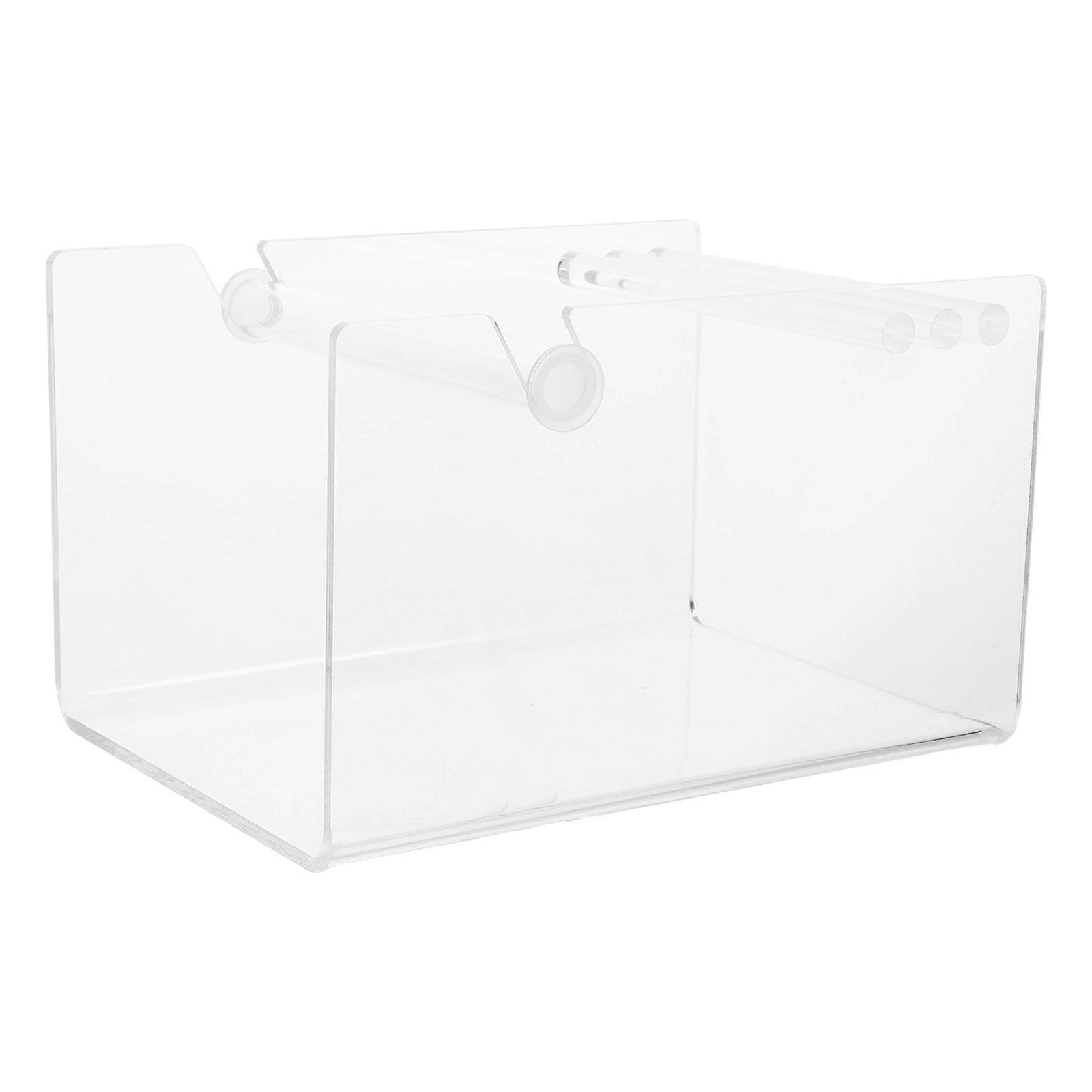 Transparent Sticker Roll Holder Stand for Label Dispensing with 3 Disks