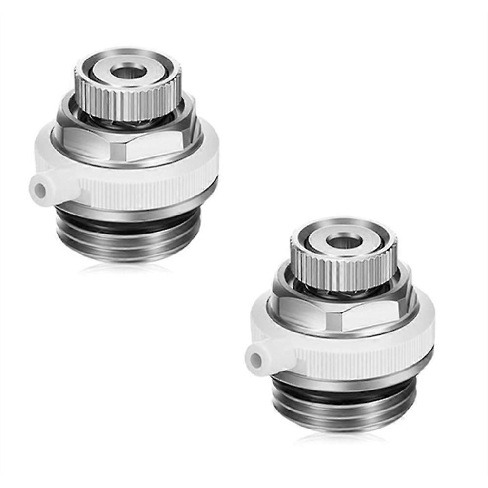 2Pcs Fully Automatic Air Vent Auto Cut-Off Self Bleeding Radiator Valve 1/2inch for Heating Systems