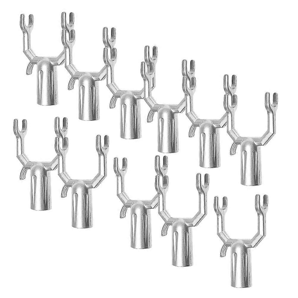 Replacement Clothes Pole Fork Metal Clothes Pole Supplies 12Pcs