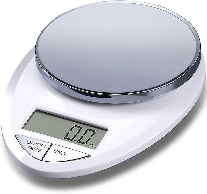 Precision Pro Digital Kitchen Scale, White Chrome