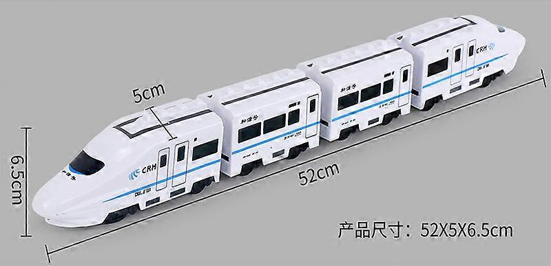 Kids DIY Simulation High Speed Railway Train Toy Car Electric Sound Light Model Train Educational Toys Boys Girls Gift Birthday