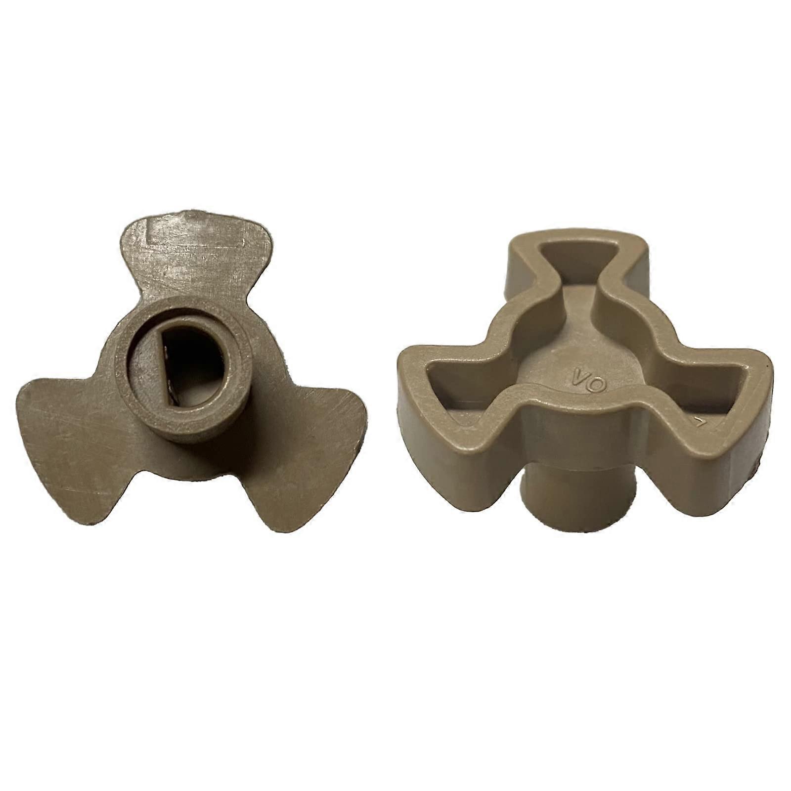 2 PCS Microwave Turntable Coupler 0.59 Inch D Port Shaft Glass Tray Drive Replacement for Oven