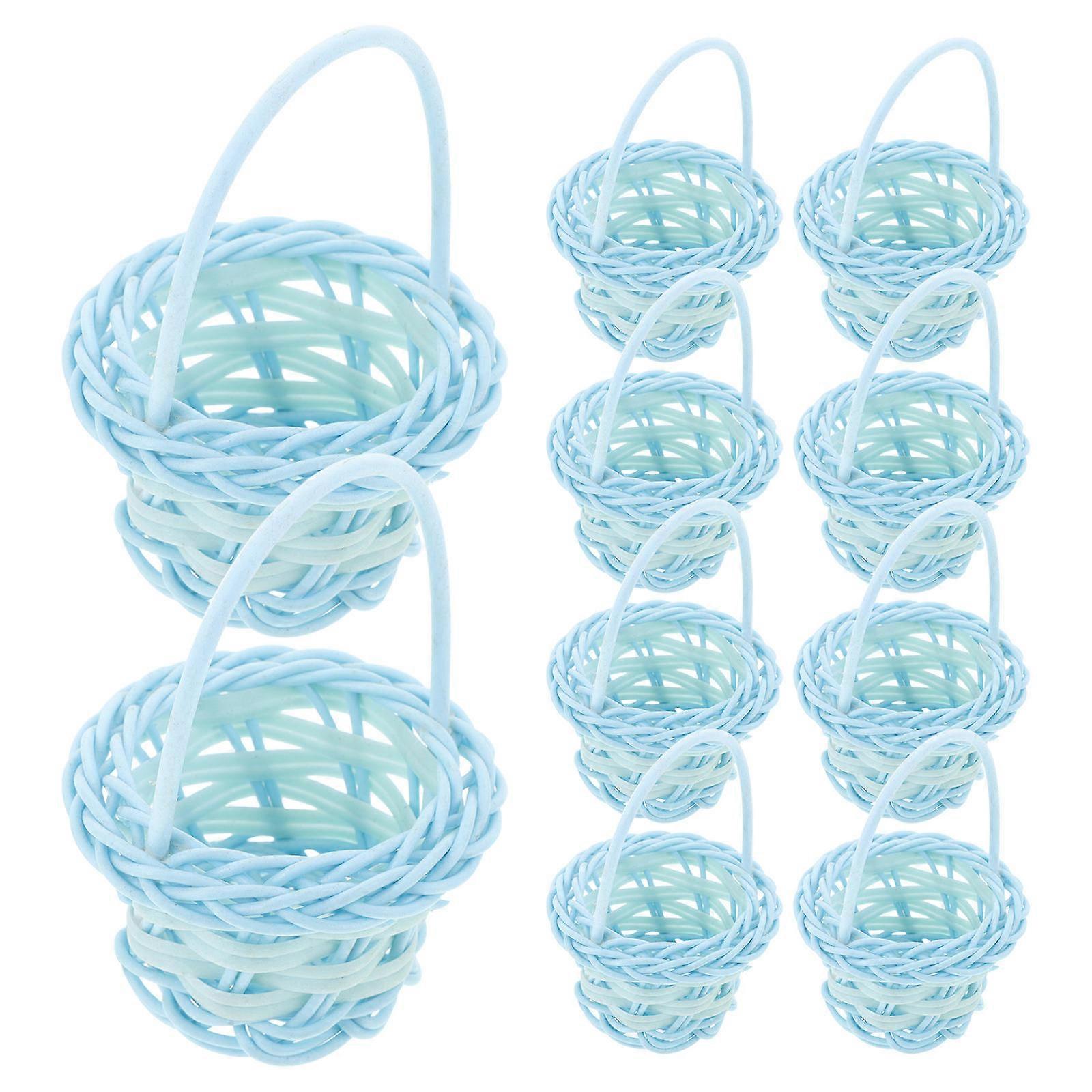 Decorative Basket Plastic Flower Basket for Decoration 30Pcs