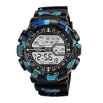 Fashion Waterproof Men's Boy Lcd Digital Stopwatch Date Rubber Sport Wrist Watch 25-26