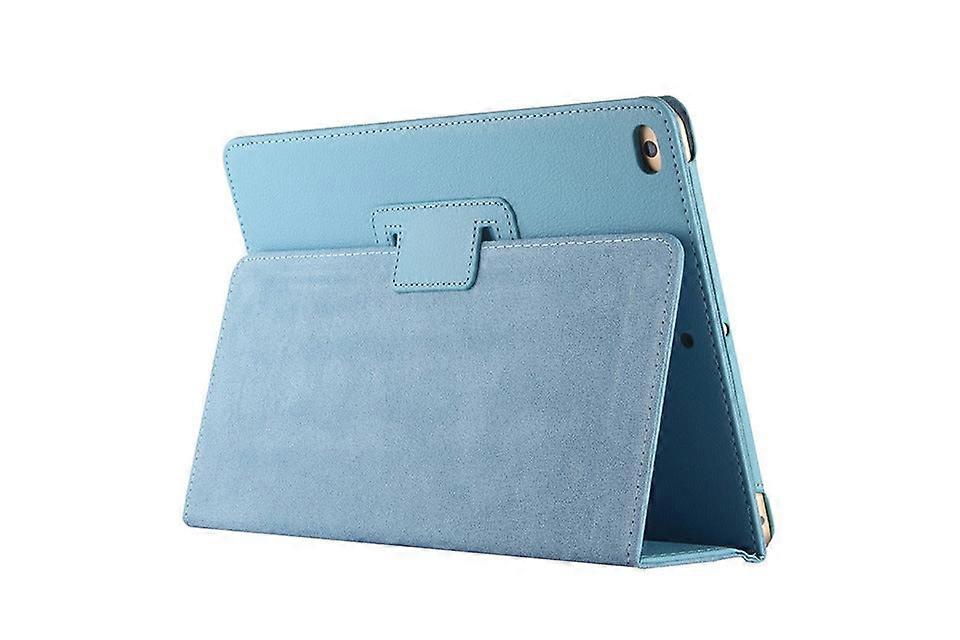 Case For Ipad Air/air2 5/ 6 Sky Blue Litchi Texture Two-fold Stand Leather
