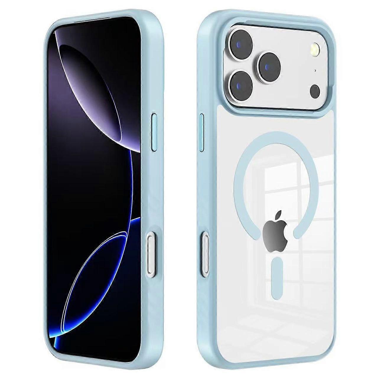 For iPhone 17 Pro Case Compatible with MagSafe TPU+PC Shockproof Phone Back Cover
