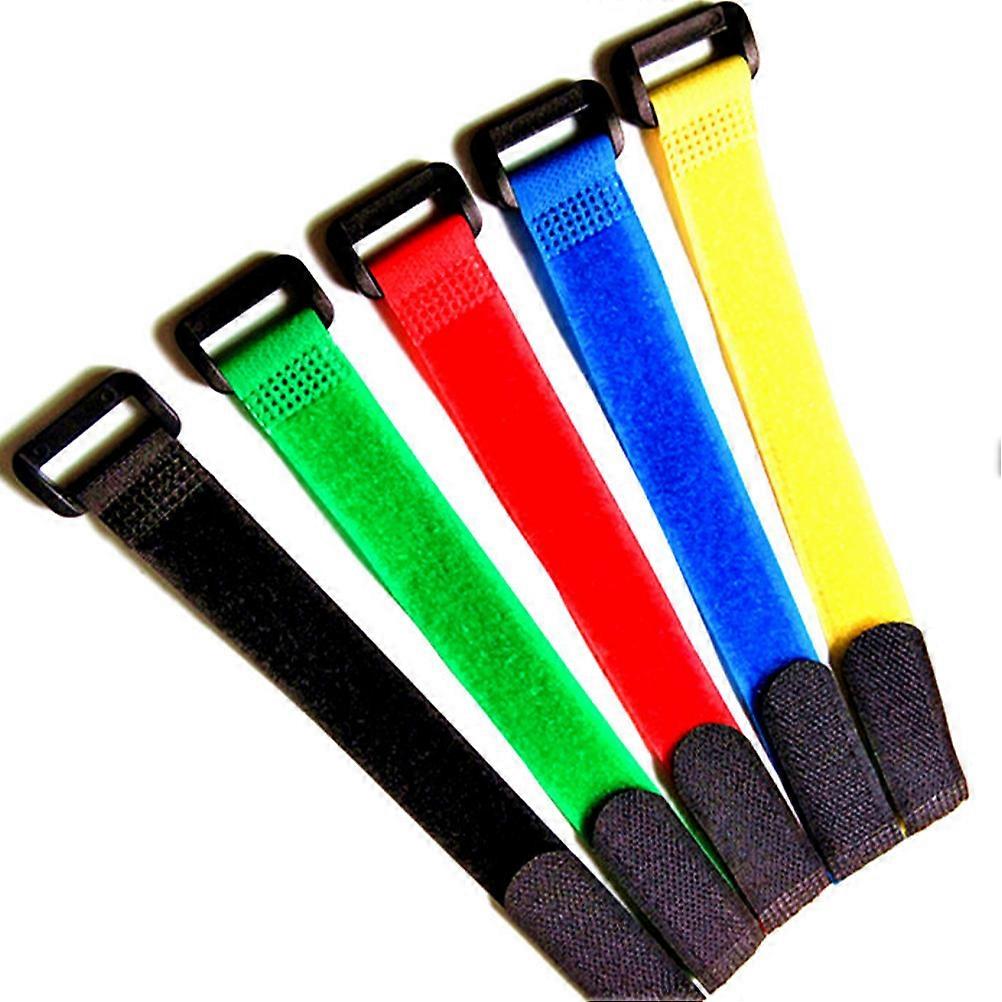 Buckled Sticker Straps for Fixing 8Pcs Black Durable Luggage Strap