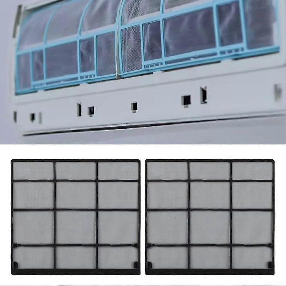 2Pcs Air Conditioner Filter for WallMounted Indoor Unit, Reusable AC Dust Screen Replacement 28.5x26.5cm