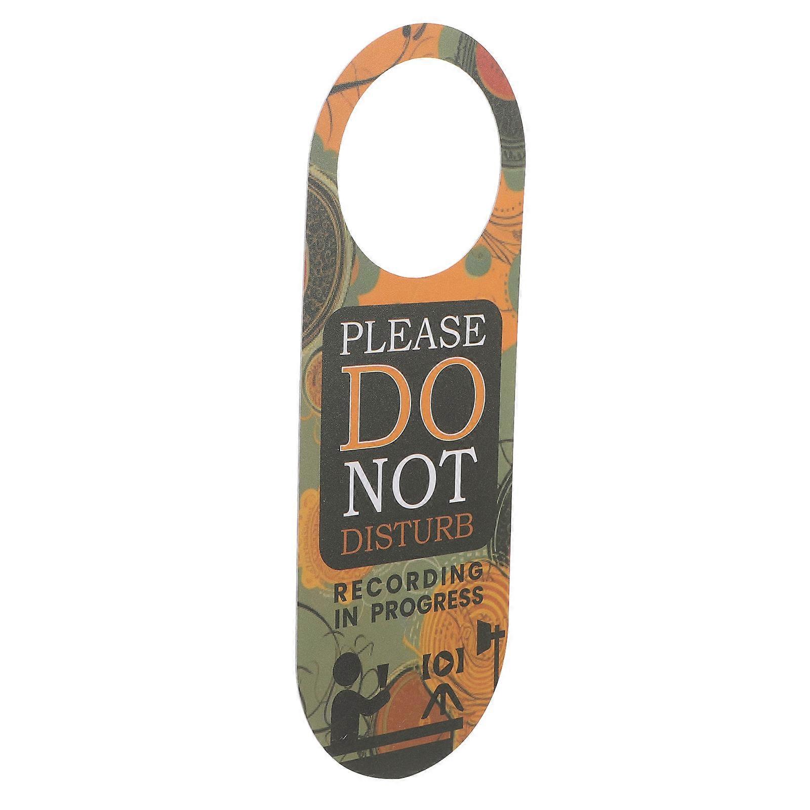 Do Not Disturb Door Hanger Sign for Office Use with Recording Processing