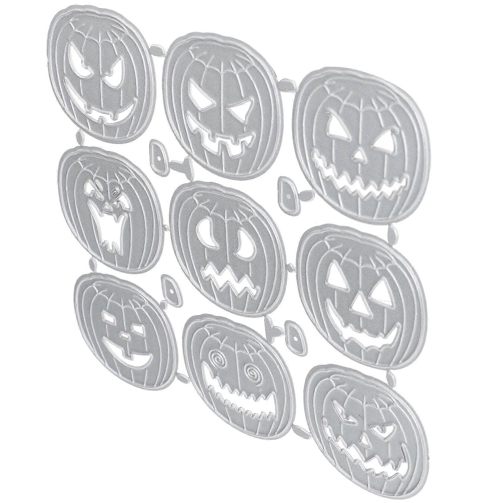 DIY Halloween Cutting Die Embossing Stencil for Craft 2Pcs Silver