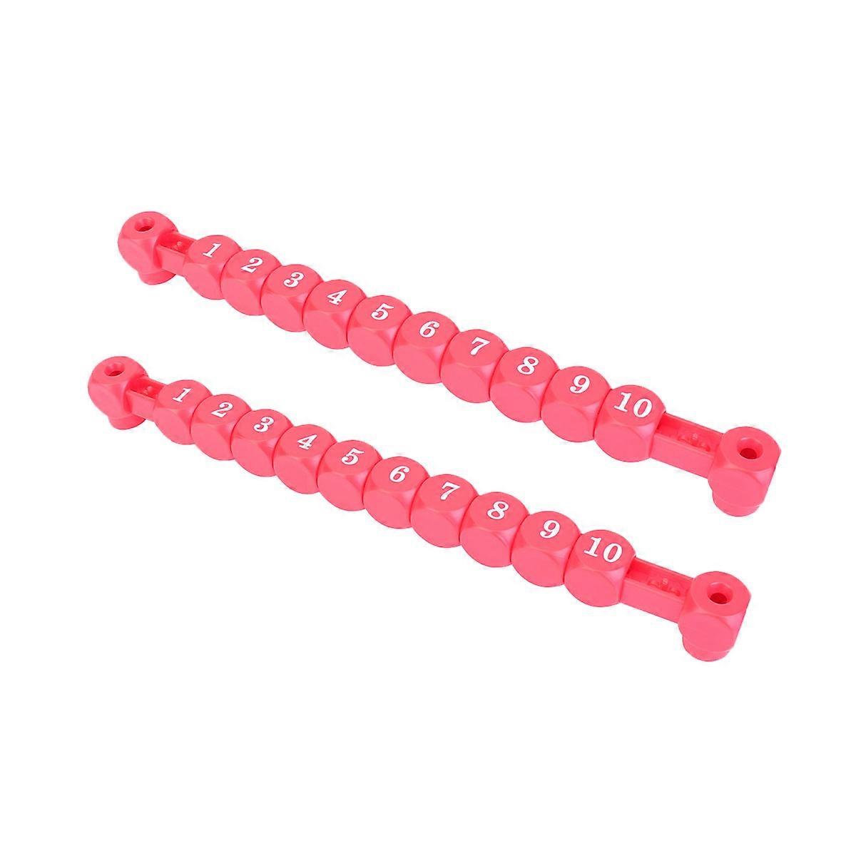 Scoring Marker Plastic Unit for Soccer Table Score Keeper 2Pcs Red