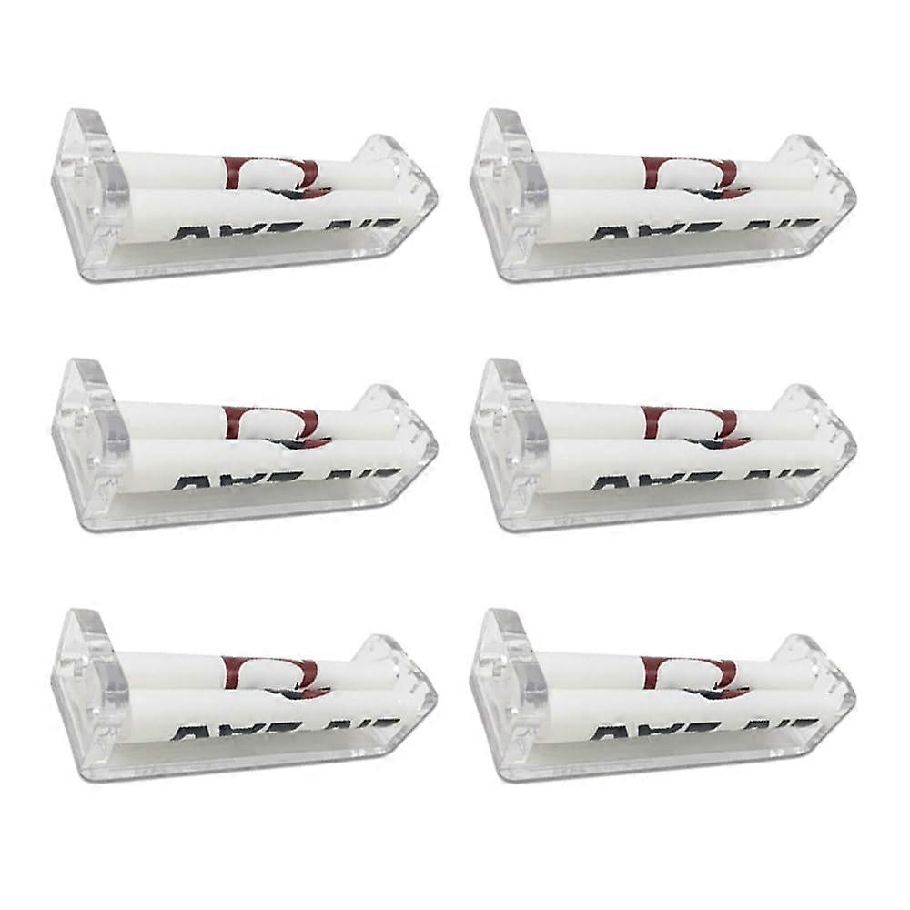 6 Pcs 70mm Plastic Cigarette Rolling Machine Manual Tobacco Roller Durable Pocket Size