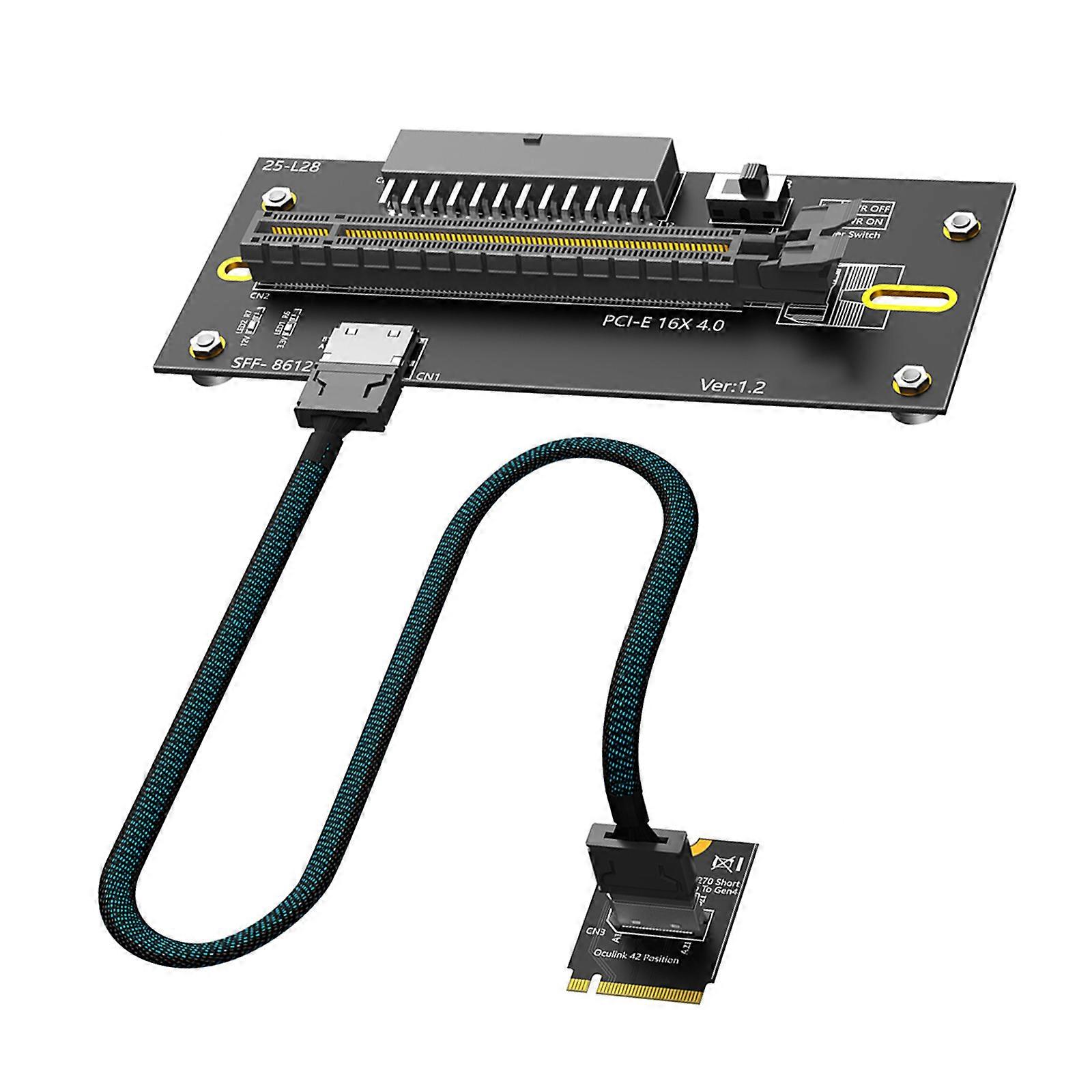 PCIe4.0 M.2 Extender Cable Enhances Design Ensuring Anti Interferences for 2230 Size Applications Multicolor