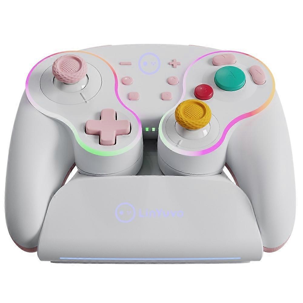 LINYUVO For Nintendo Switch/Tablet/Android/PC Wireless Gaming Controller with Charging Dock Mechanic