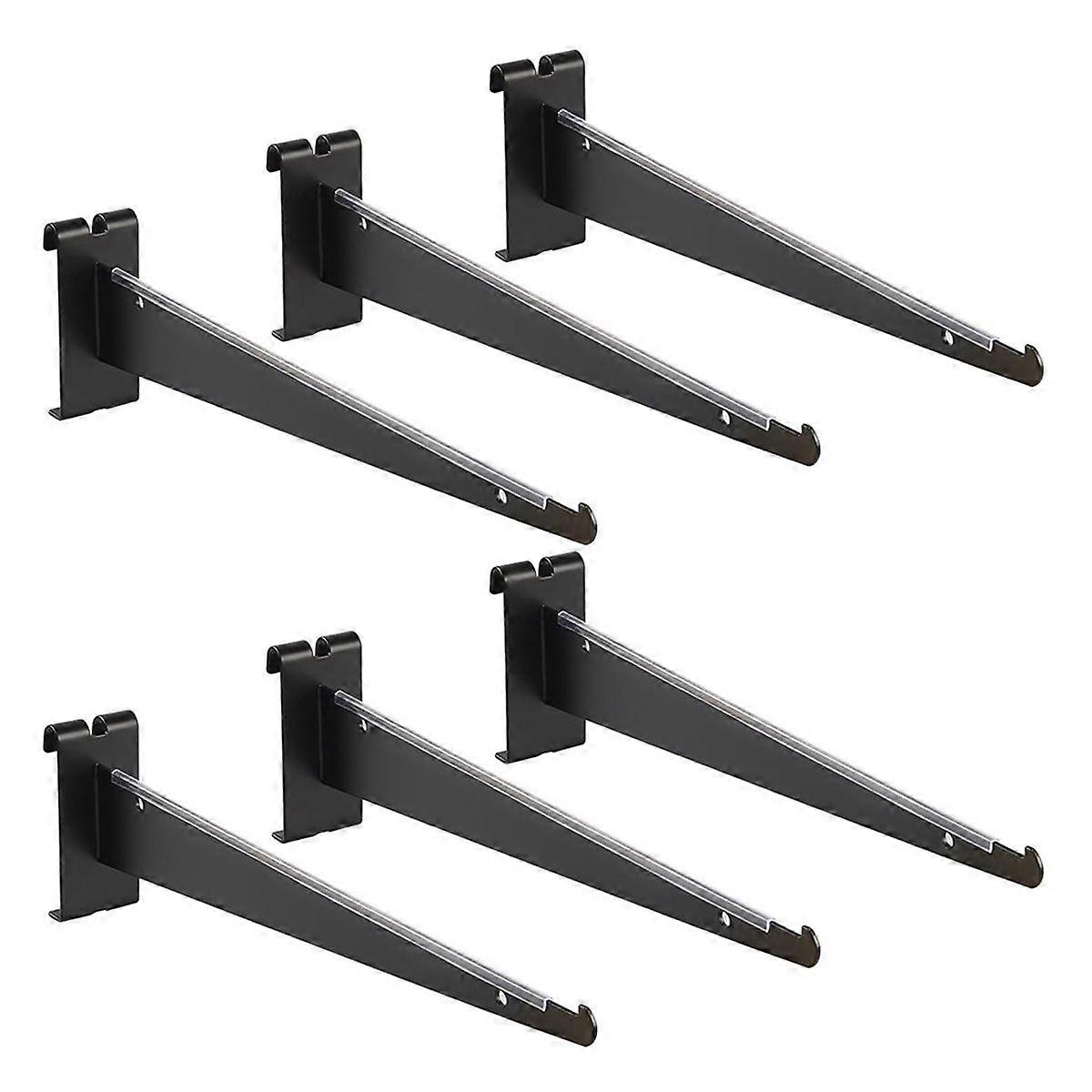 Gridwall Shelf Bracket with Lip, 12" Metal Gridwall Brackets Hooks Heavy Duty Shelf Bracket Gridwall