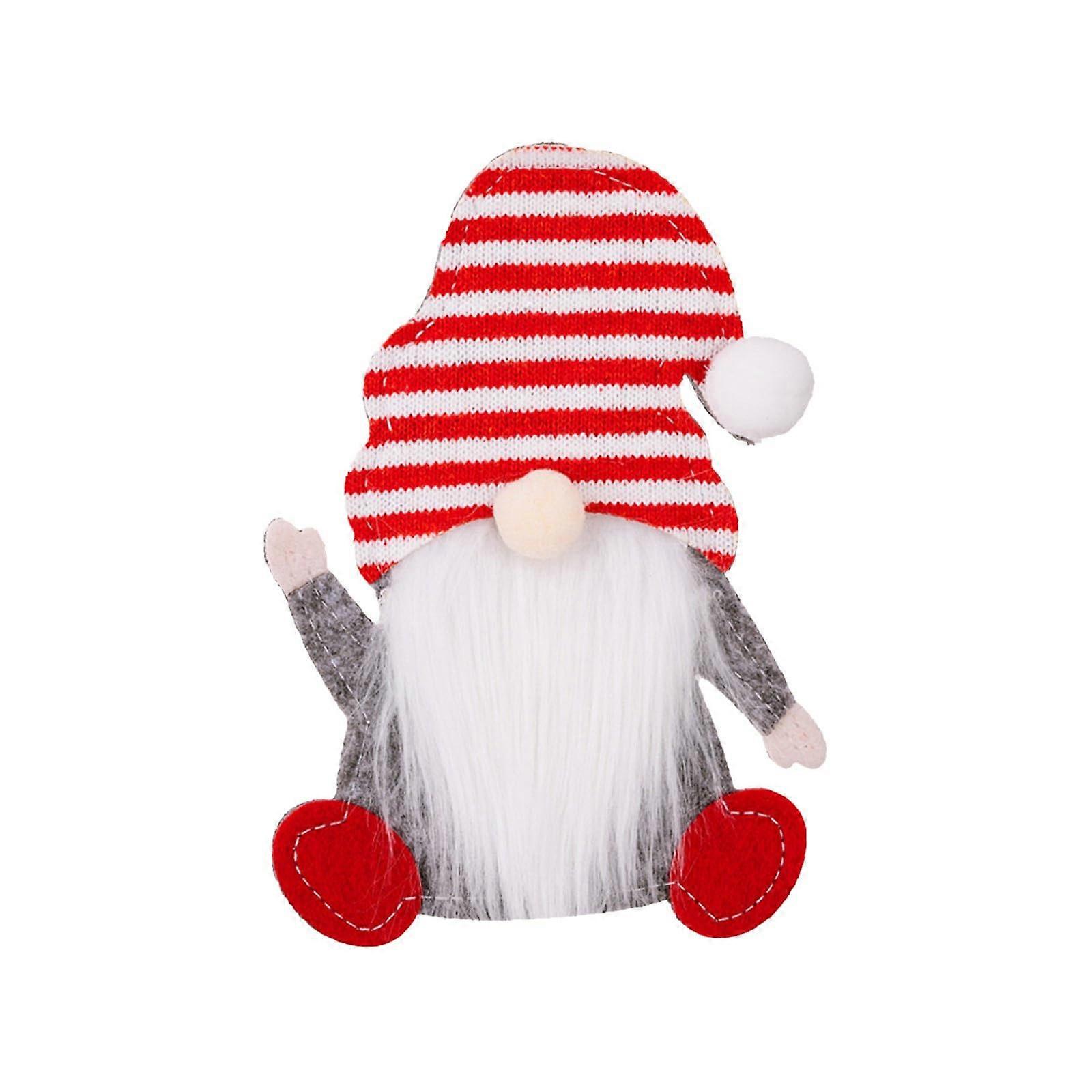 Christmas Tableware Holder with Festive Gnome Design, Reusable Silverware Pockets for Holiday Table